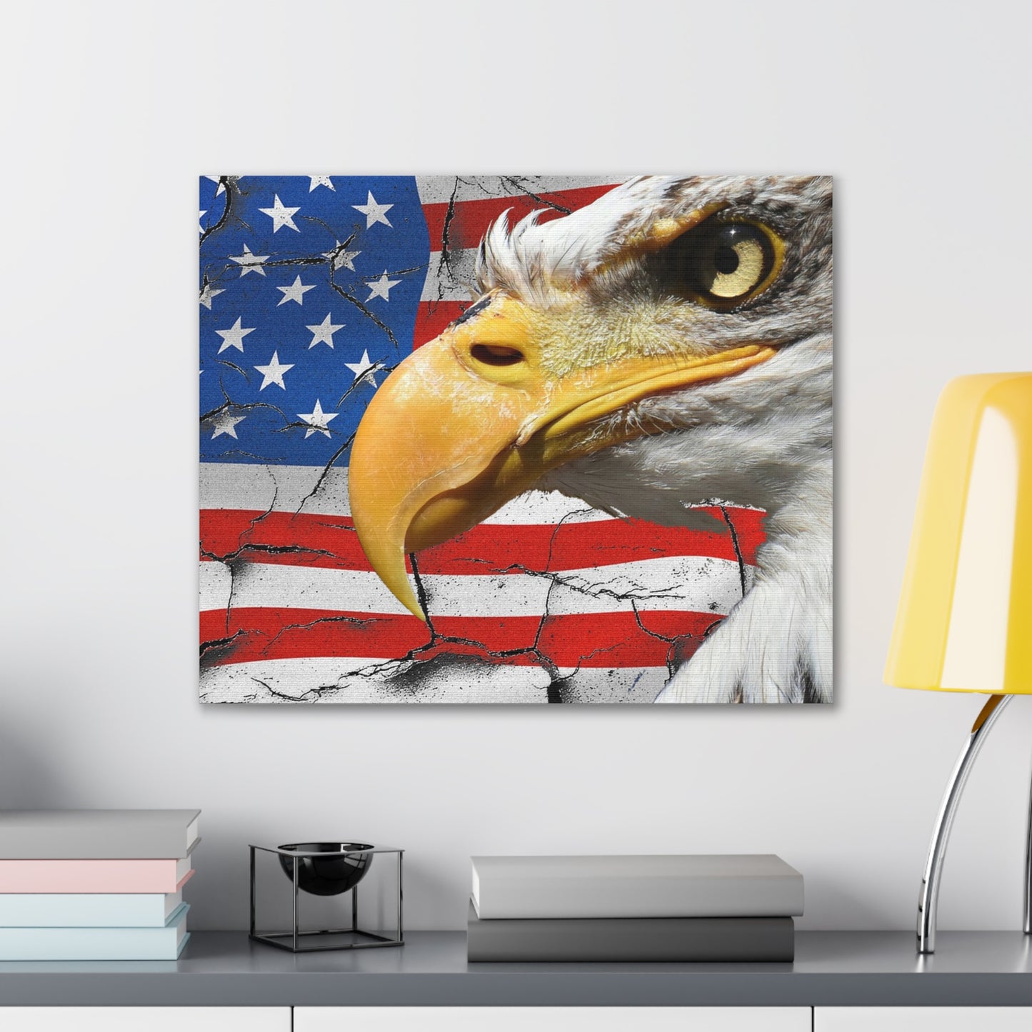 American Eagle - Canvas Stretched, 0.75" -  Military