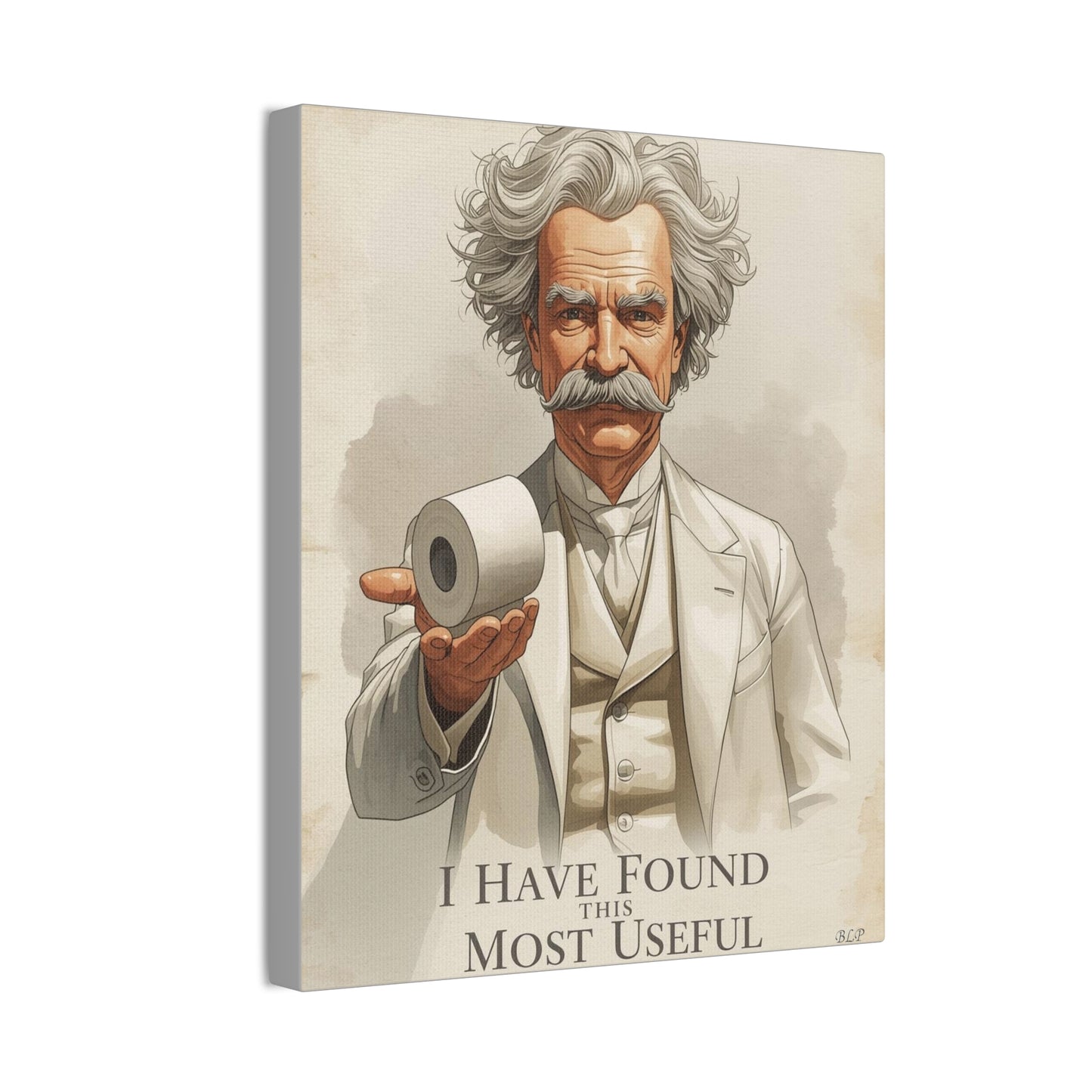 Twain - Canvas Stretched, 0.75" - 2026 Wall Art - Bathroom Humor