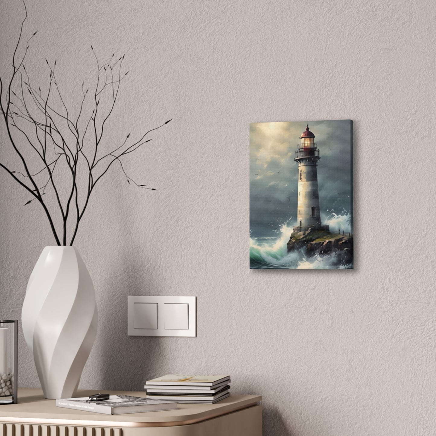 Light House - Canvas Stretched, 0.75"