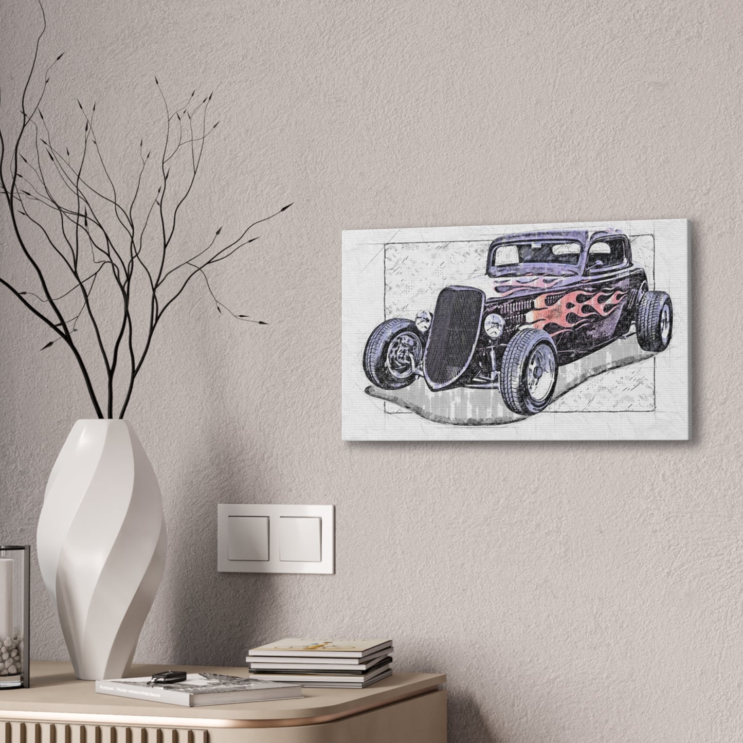 Hot Rod 1 - Canvas Stretched, 0.75" - Father's Day