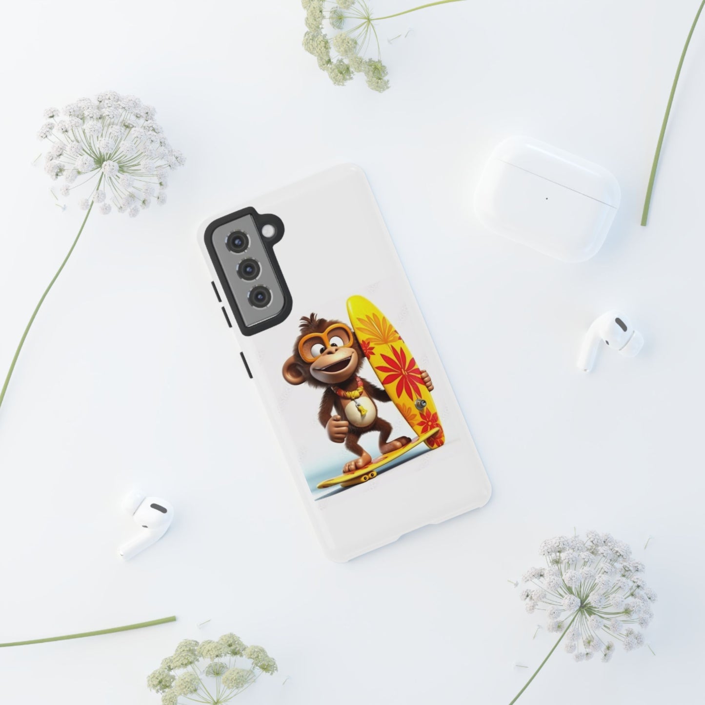 Surfer Monkey -Tough Whimsical Phone Cases