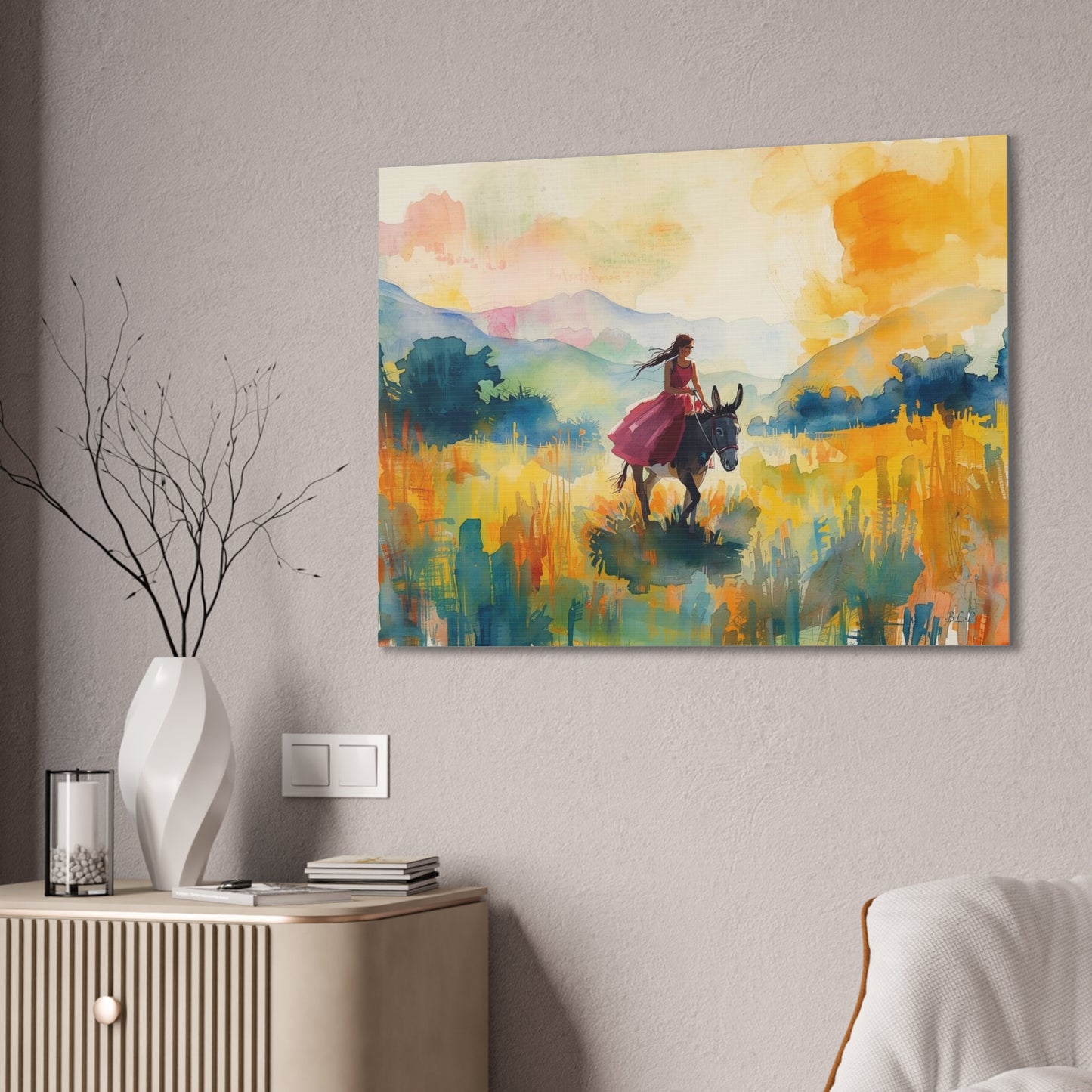 Girl in the Field - Canvas Stretched, 0.75" - Wall Art 2026 - Individuals
