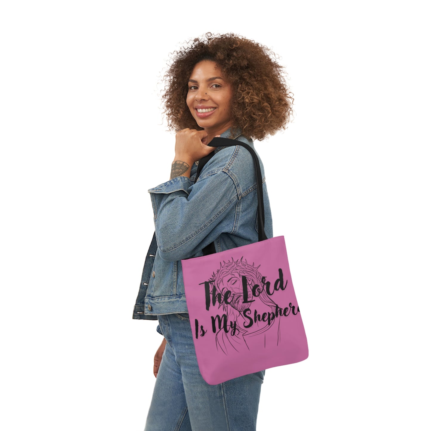 The Lord is My Shepherd - Canvas Tote Bag, 5-Color Straps - Religious