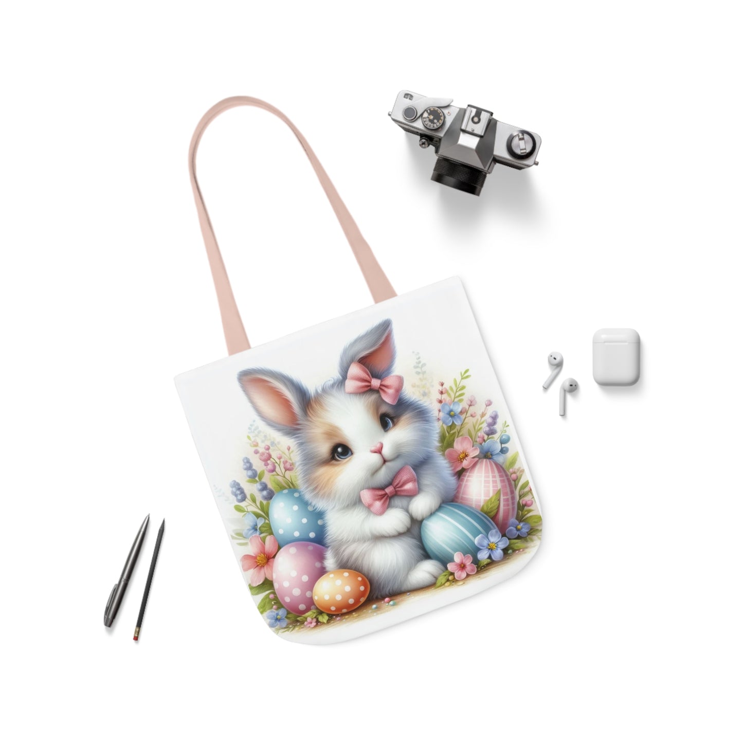 Easter - Canvas Tote Bag, 5-Color Straps -