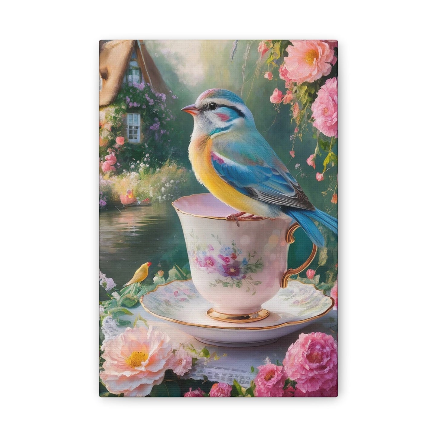 Blue Bird - Canvas Stretched, 0.75"