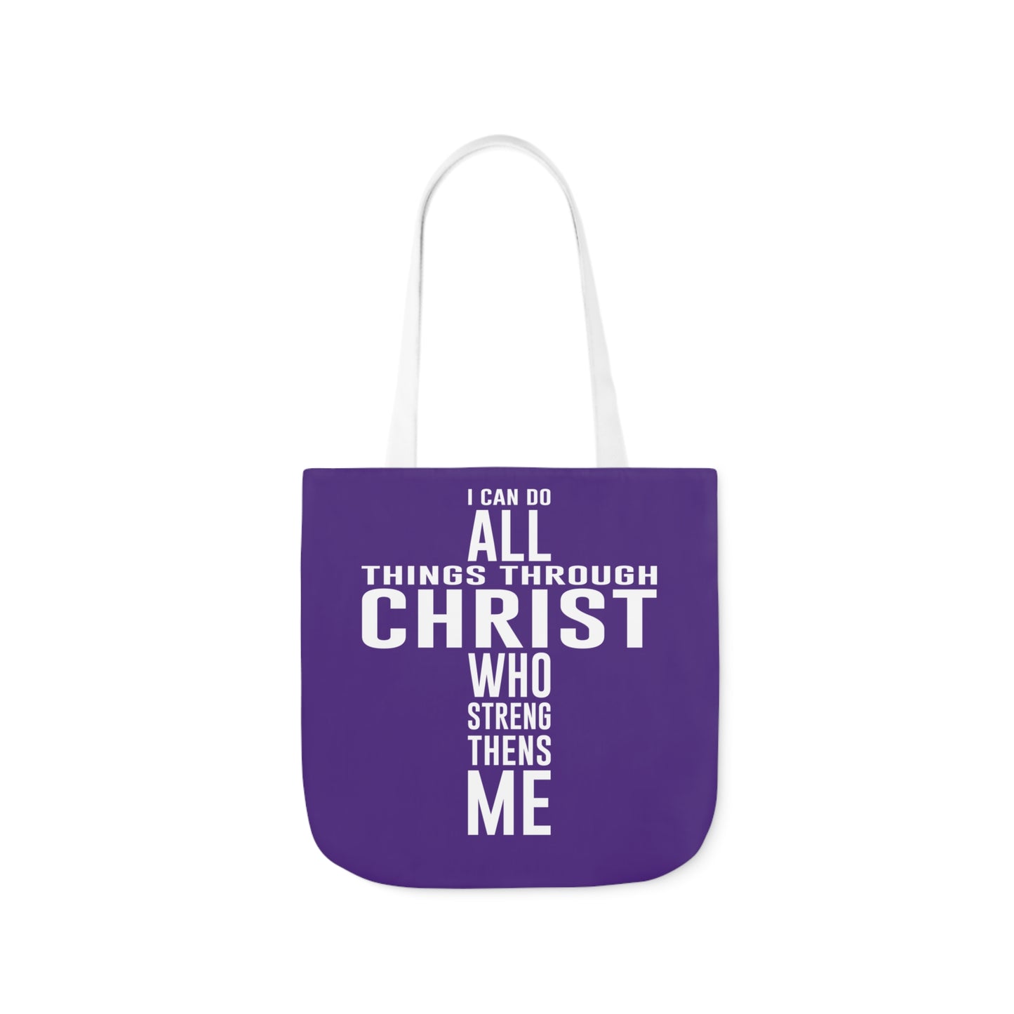 I can do - Canvas Tote Bag, 5-Color Straps - Religious