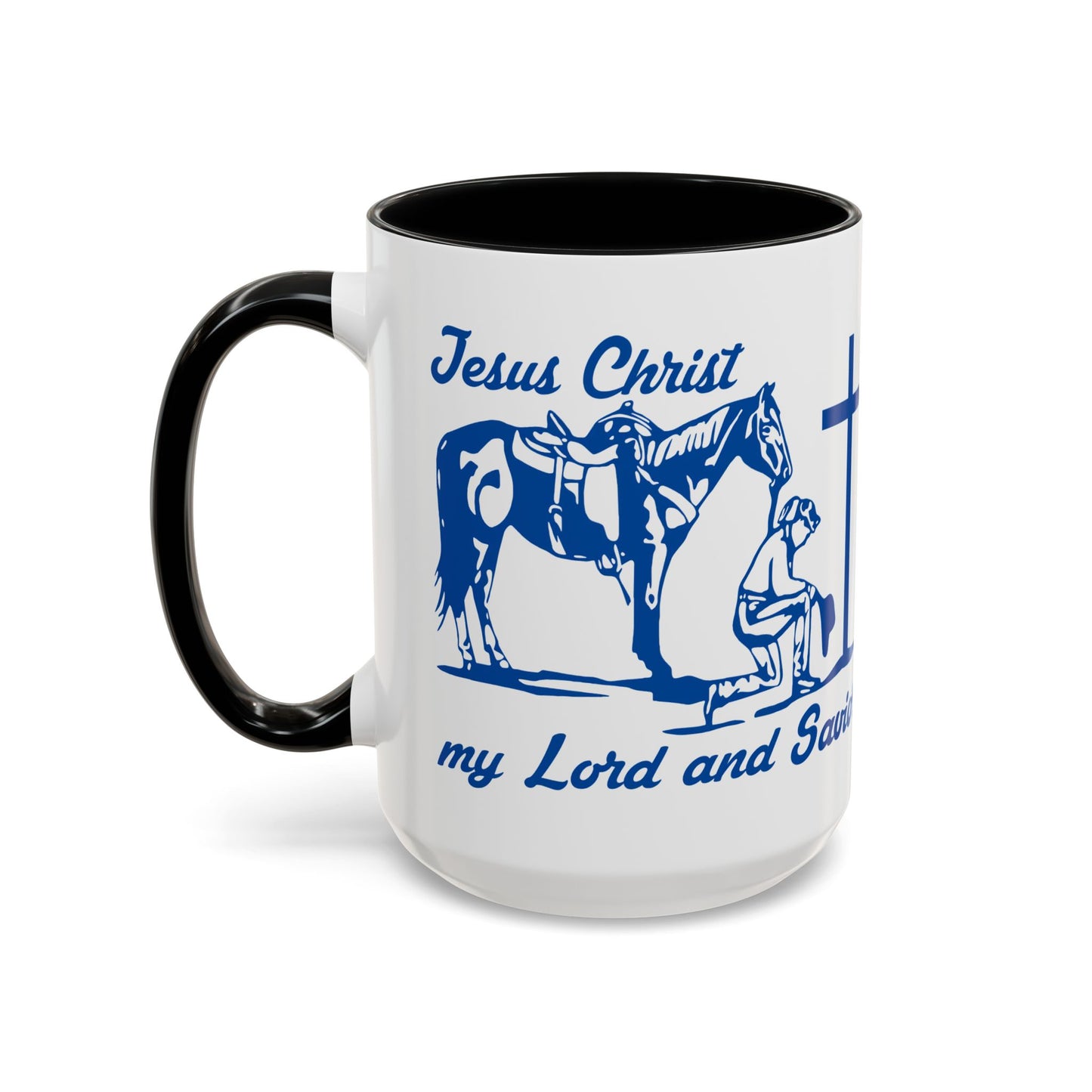 Lord and Savior - Accent Coffee Mug (11, 15oz) - Easter - Mother's Day - Father's Day