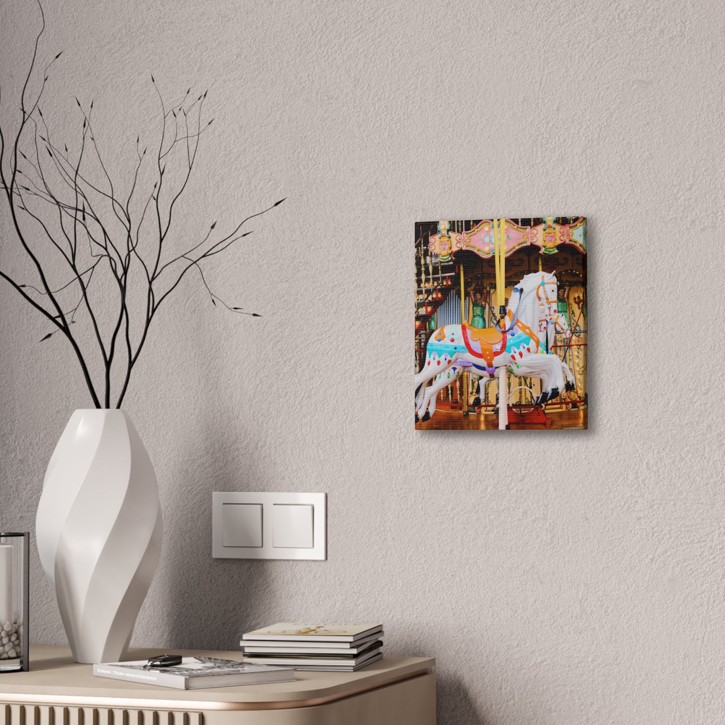 Carousel Horses - Canvas Stretched, 0.75"