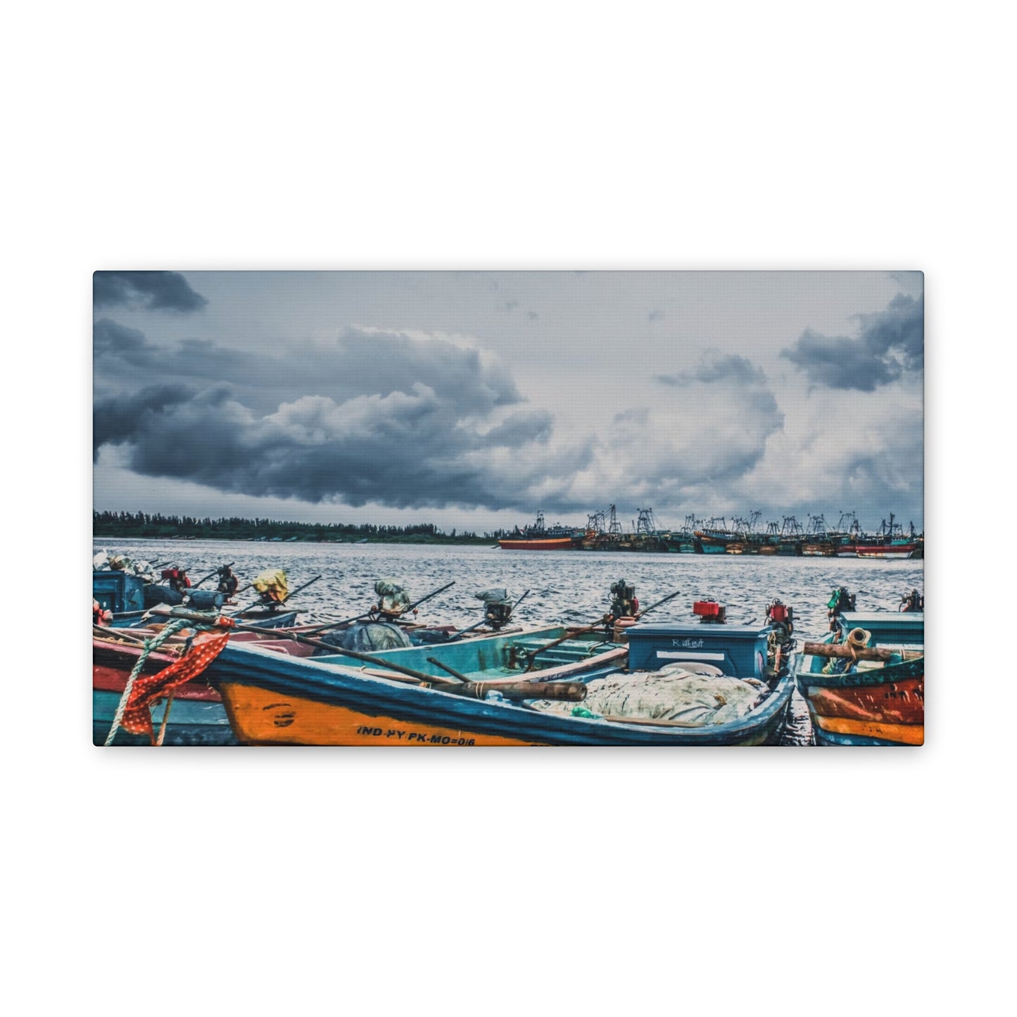 Boats - Canvas Stretched, 0.75"