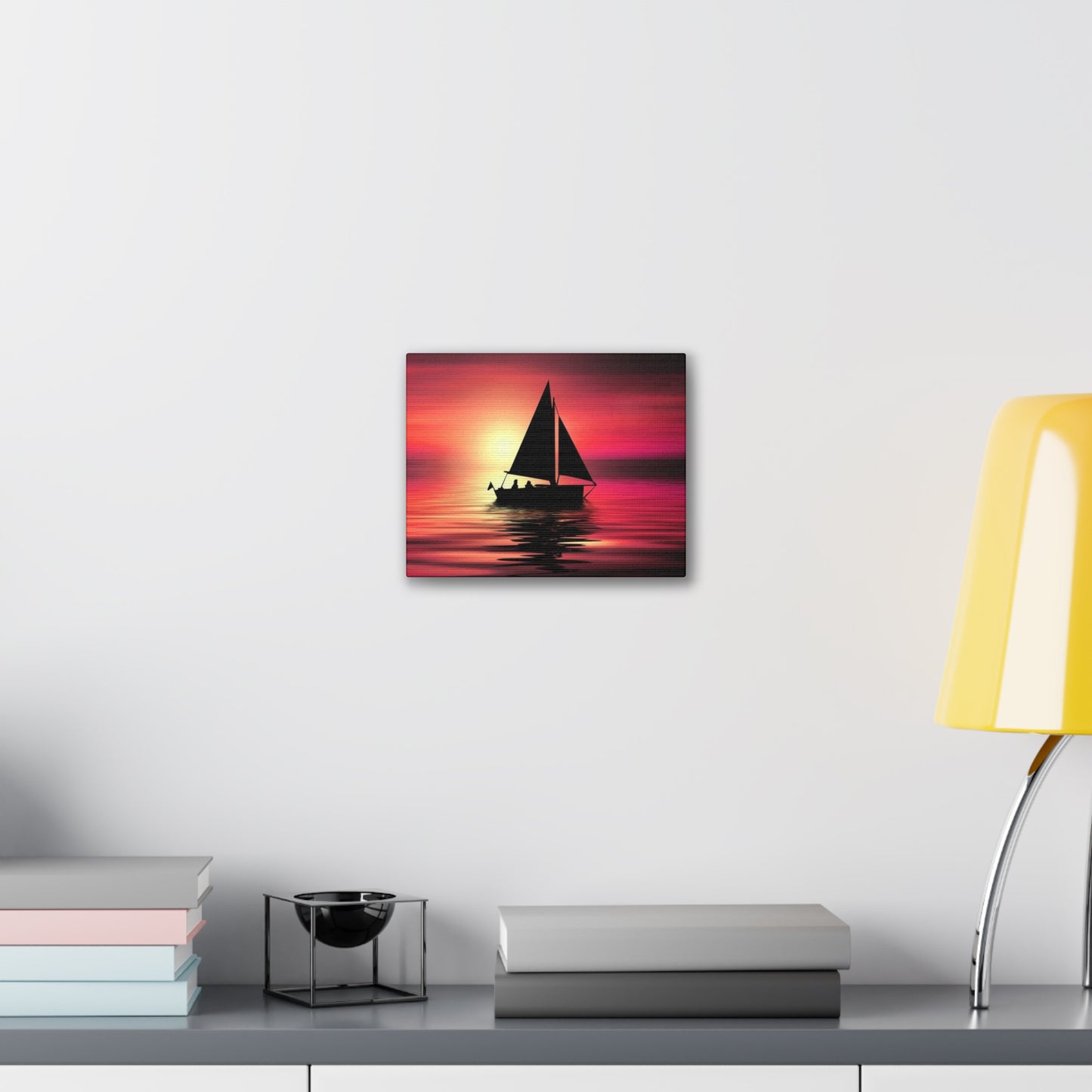 Sailing at Sunset - Canvas Stretched, 0.75"