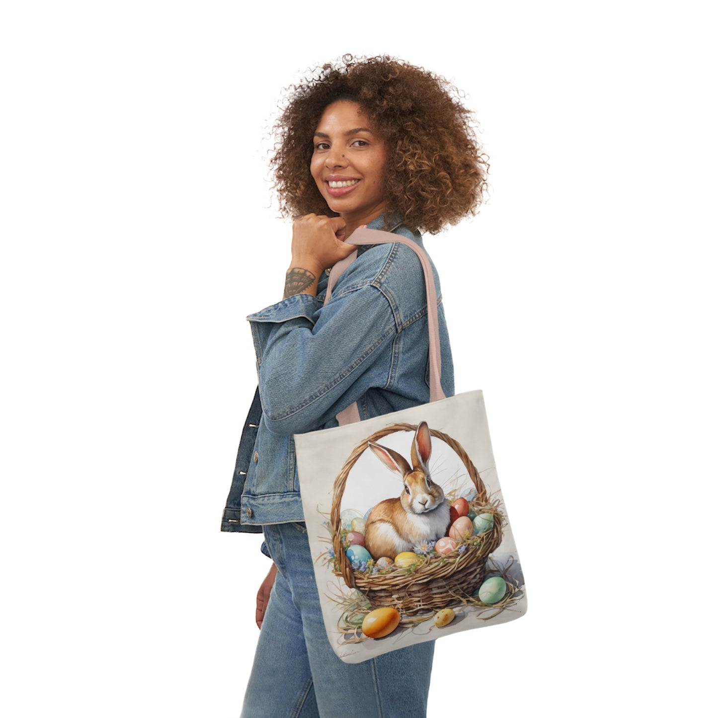 Easter - Canvas Tote Bag, 5-Color Straps -