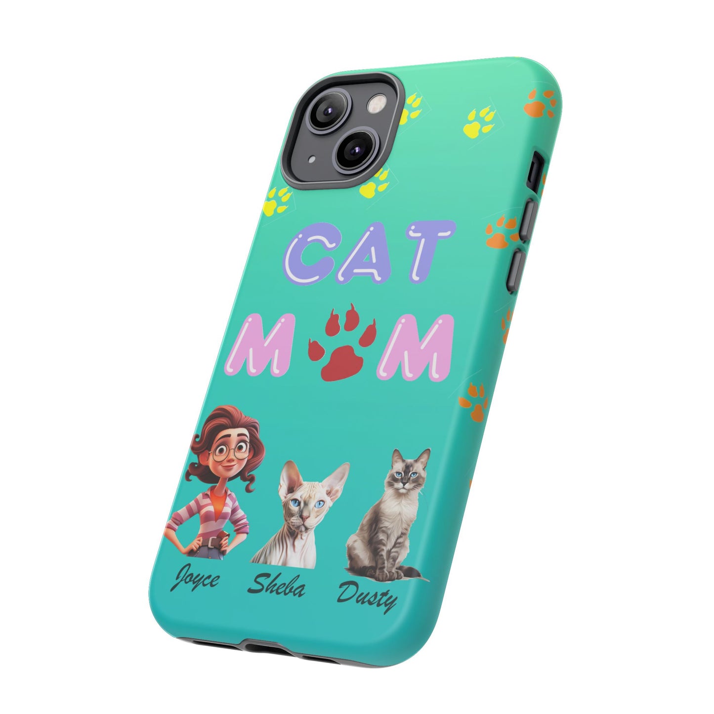 Cat Mom - Tough Cases - Mother's Day - Whimsical