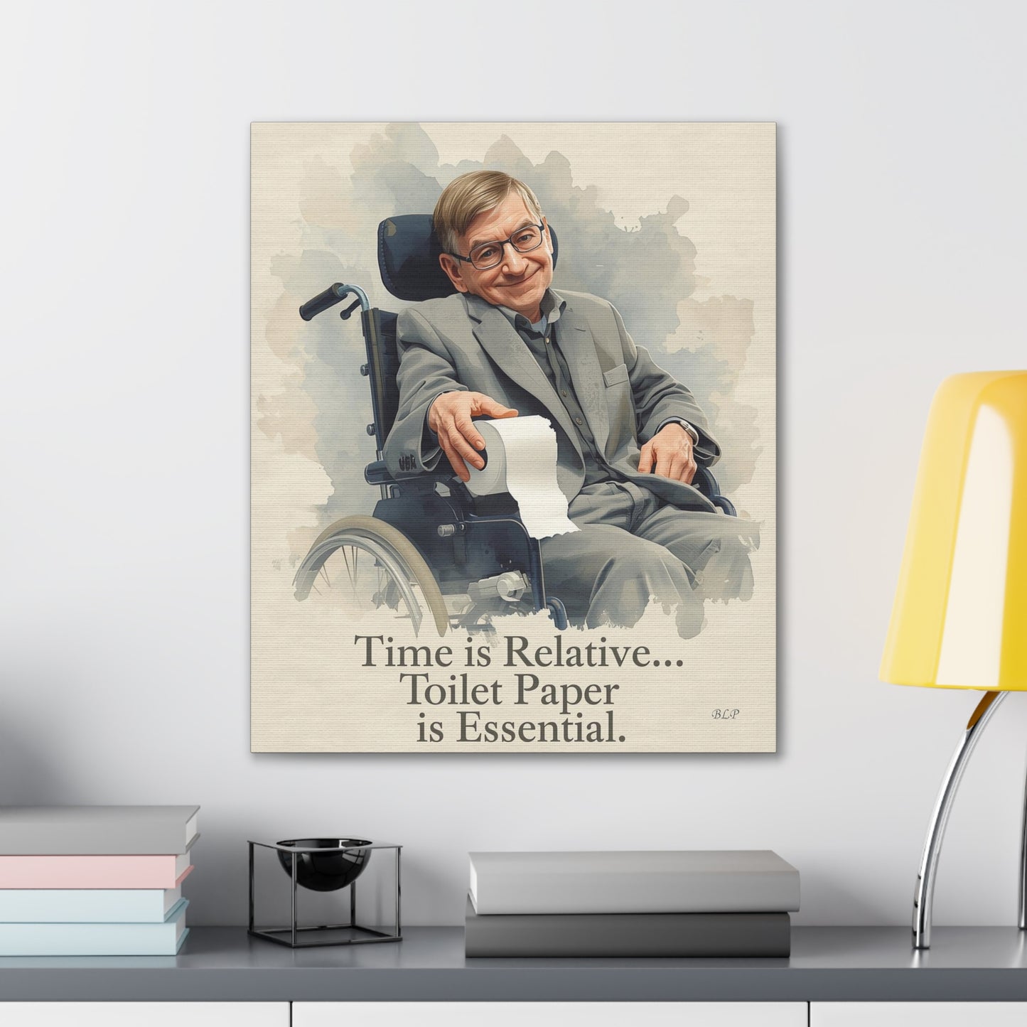 Hawking - Canvas Stretched, 0.75" - 2026 Wall Art - Bathroom Humor