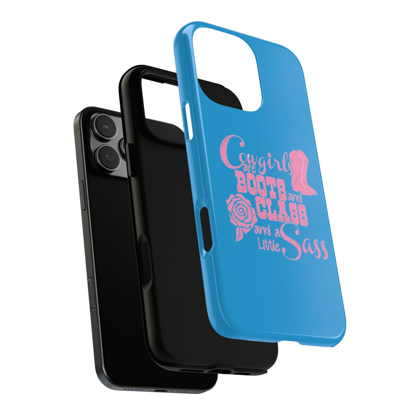 CowGirls are Boots -Tough Whimsical Phone Cases