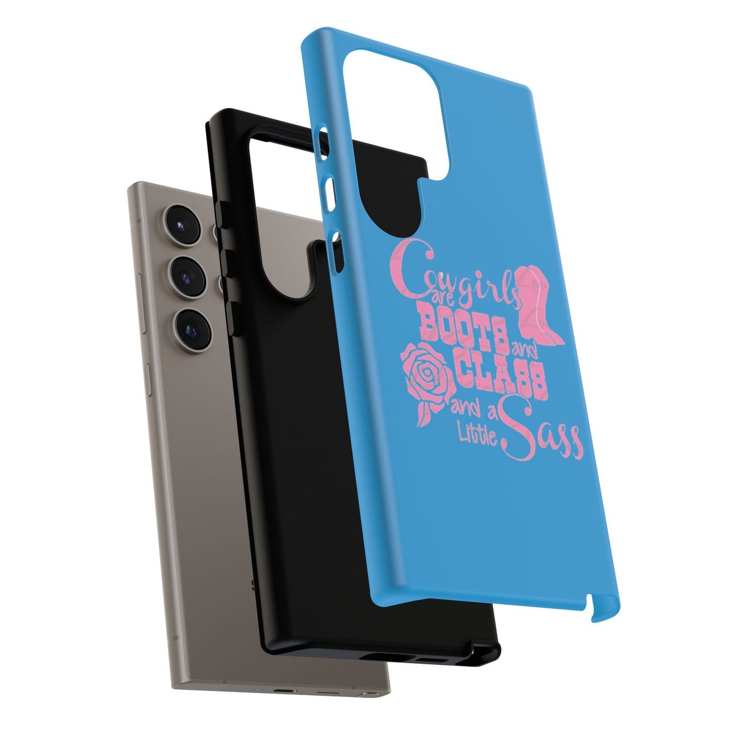 CowGirls are Boots -Tough Whimsical Phone Cases