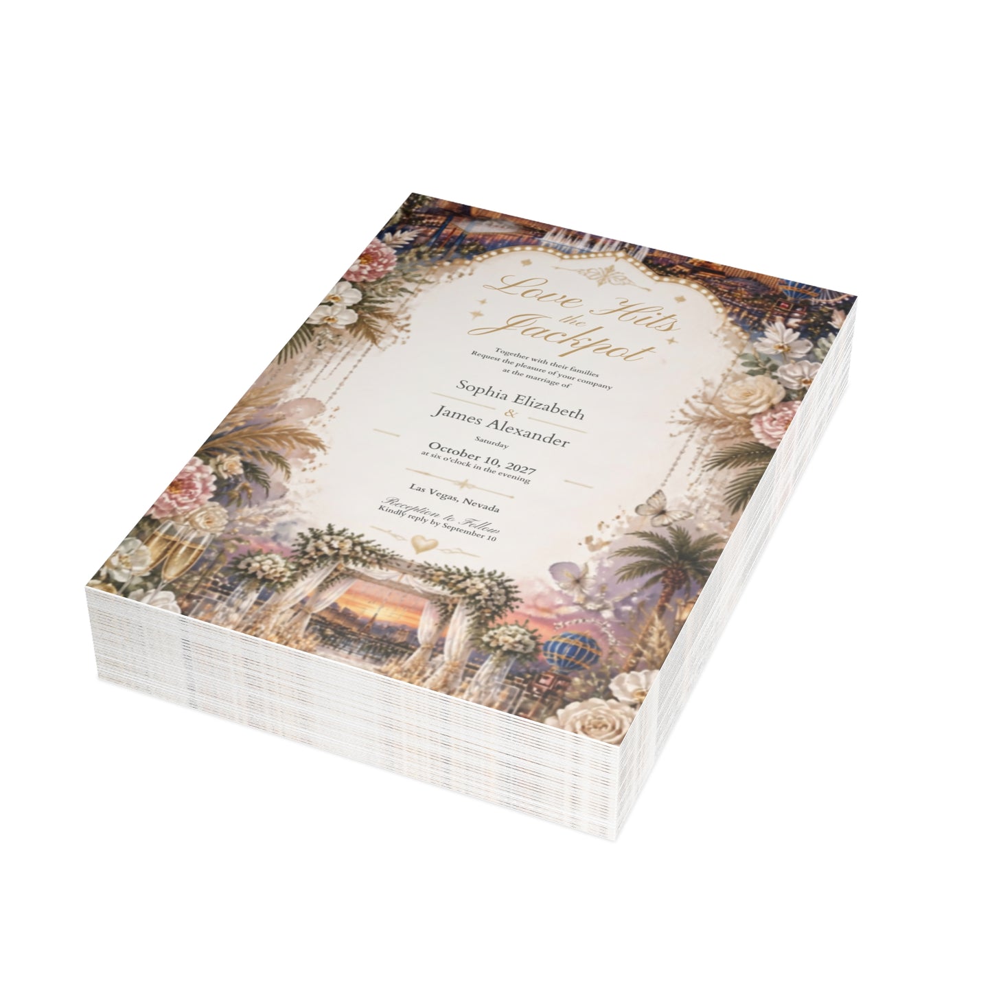 Vegas Wedding - Postcard Bundles (envelopes included)