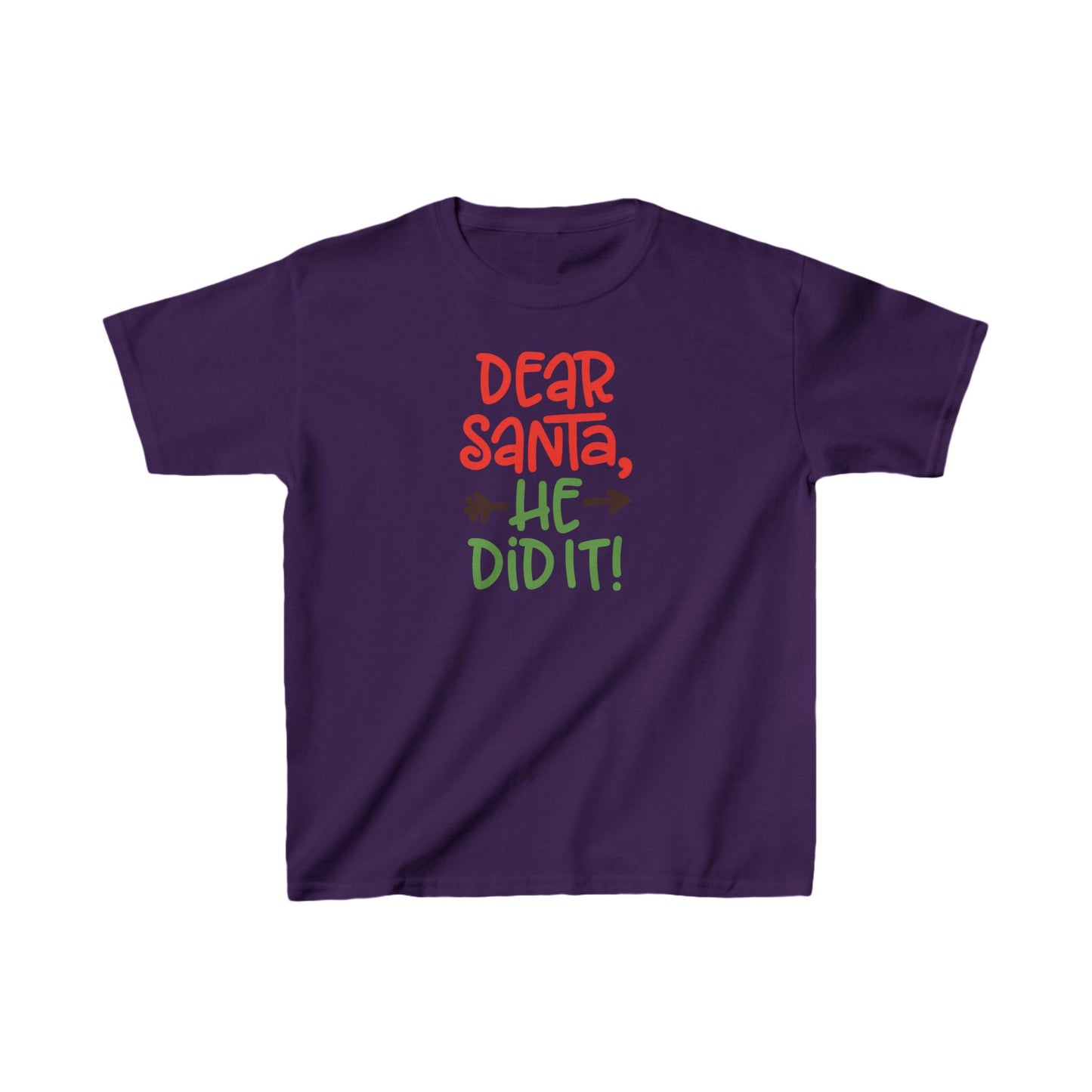 Kids - He Did it -  Heavy Cotton™ T-Shirts - Christmas