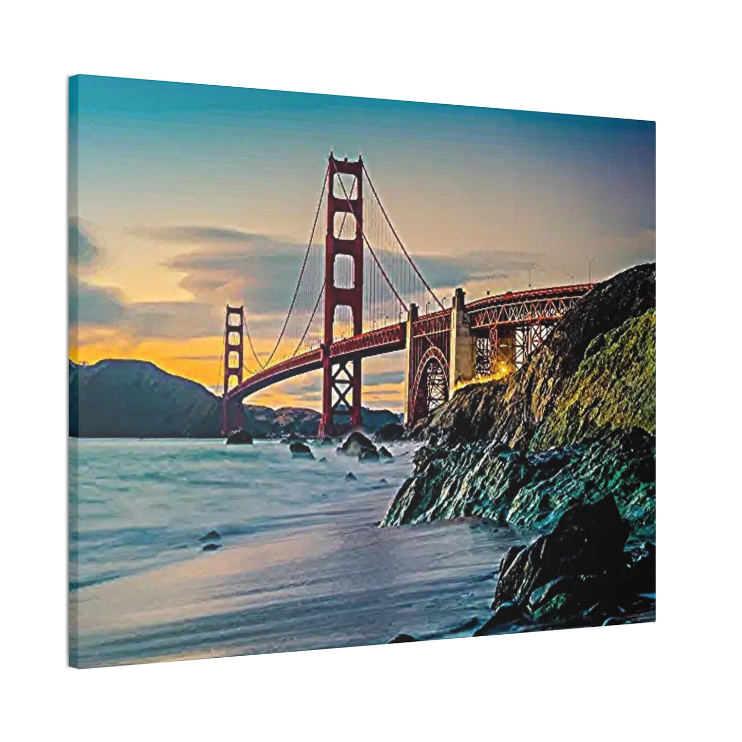 Golden Gate - Canvas Stretched, 0.75"