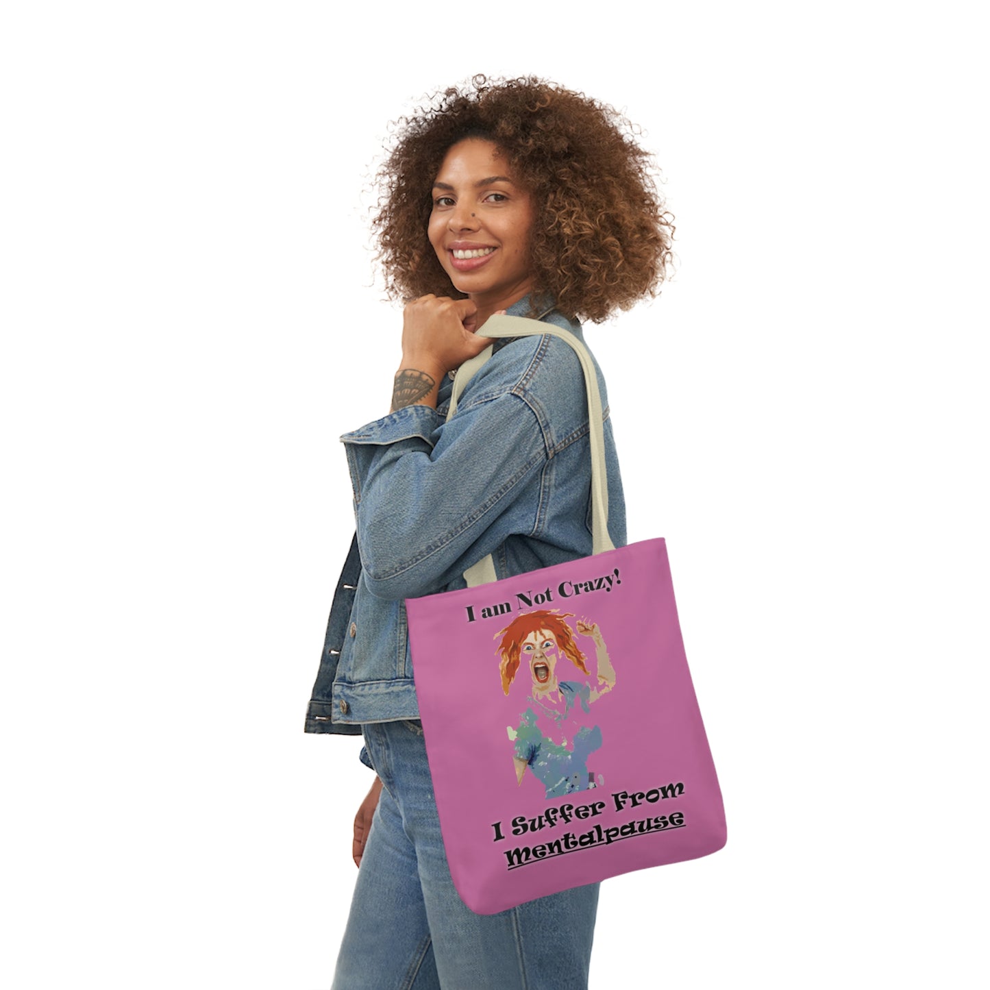 I am not Crazy - Canvas Tote Bag, 5-Color Straps