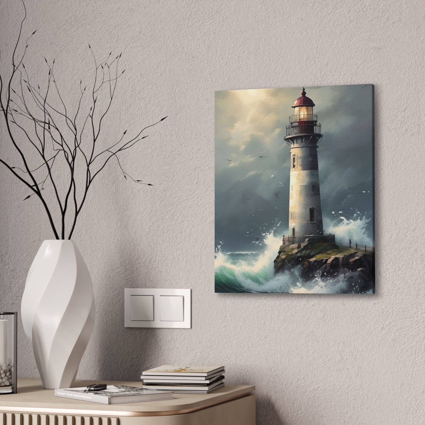 Light House - Canvas Stretched, 0.75"