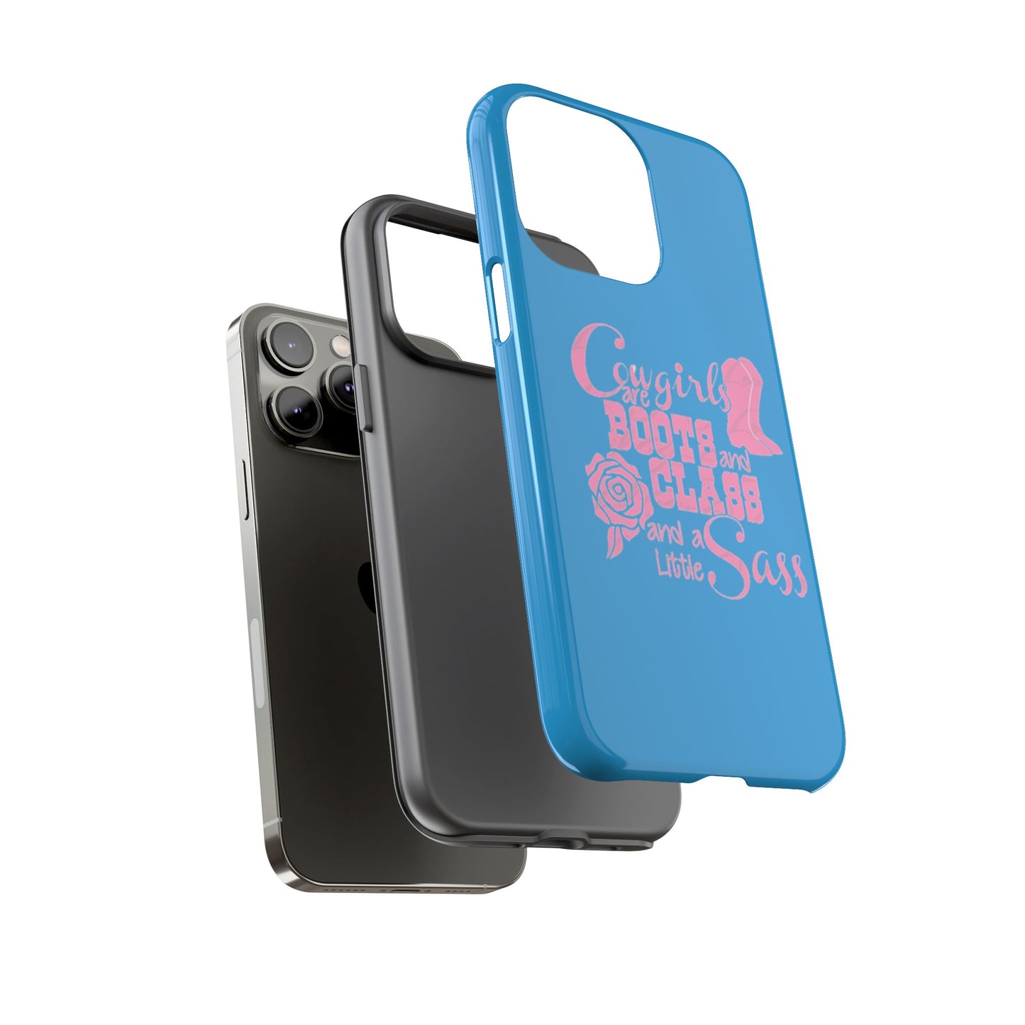 CowGirls are Boots -Tough Whimsical Phone Cases