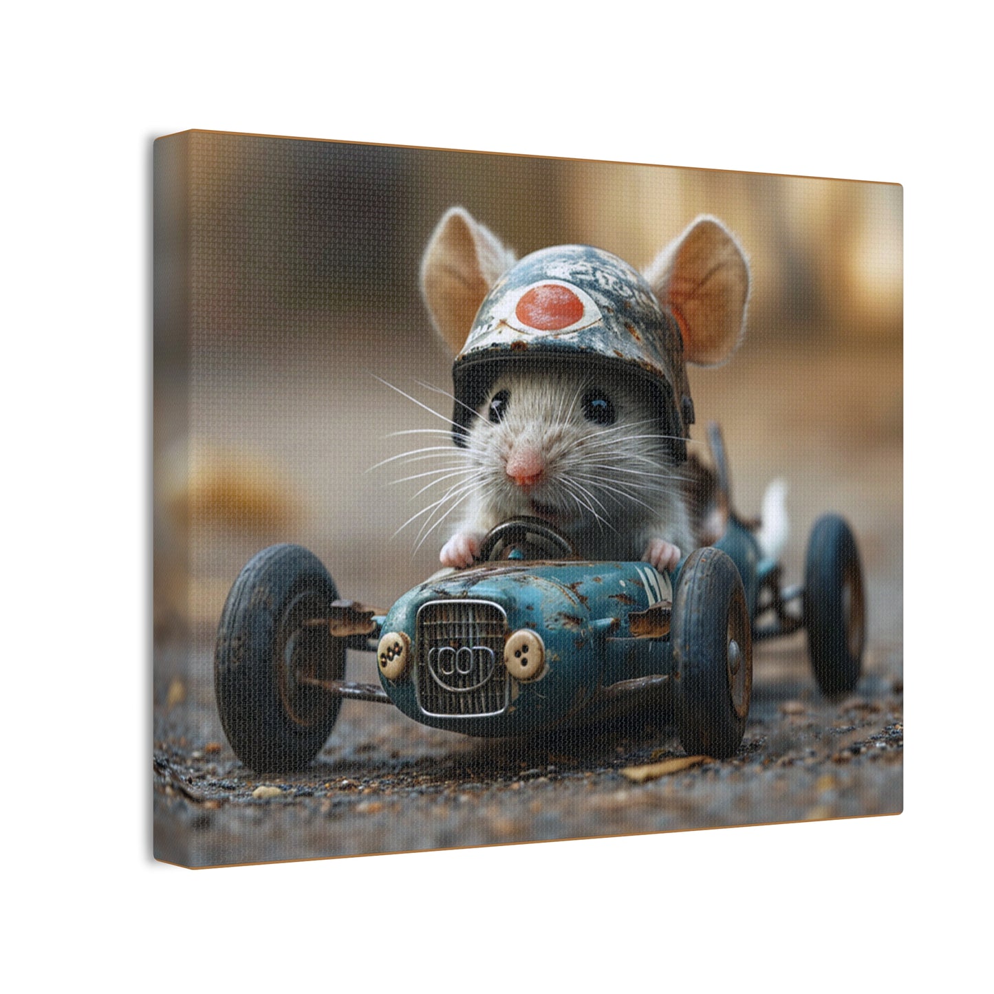 Mouse Racer - Canvas Stretched, 0.75"