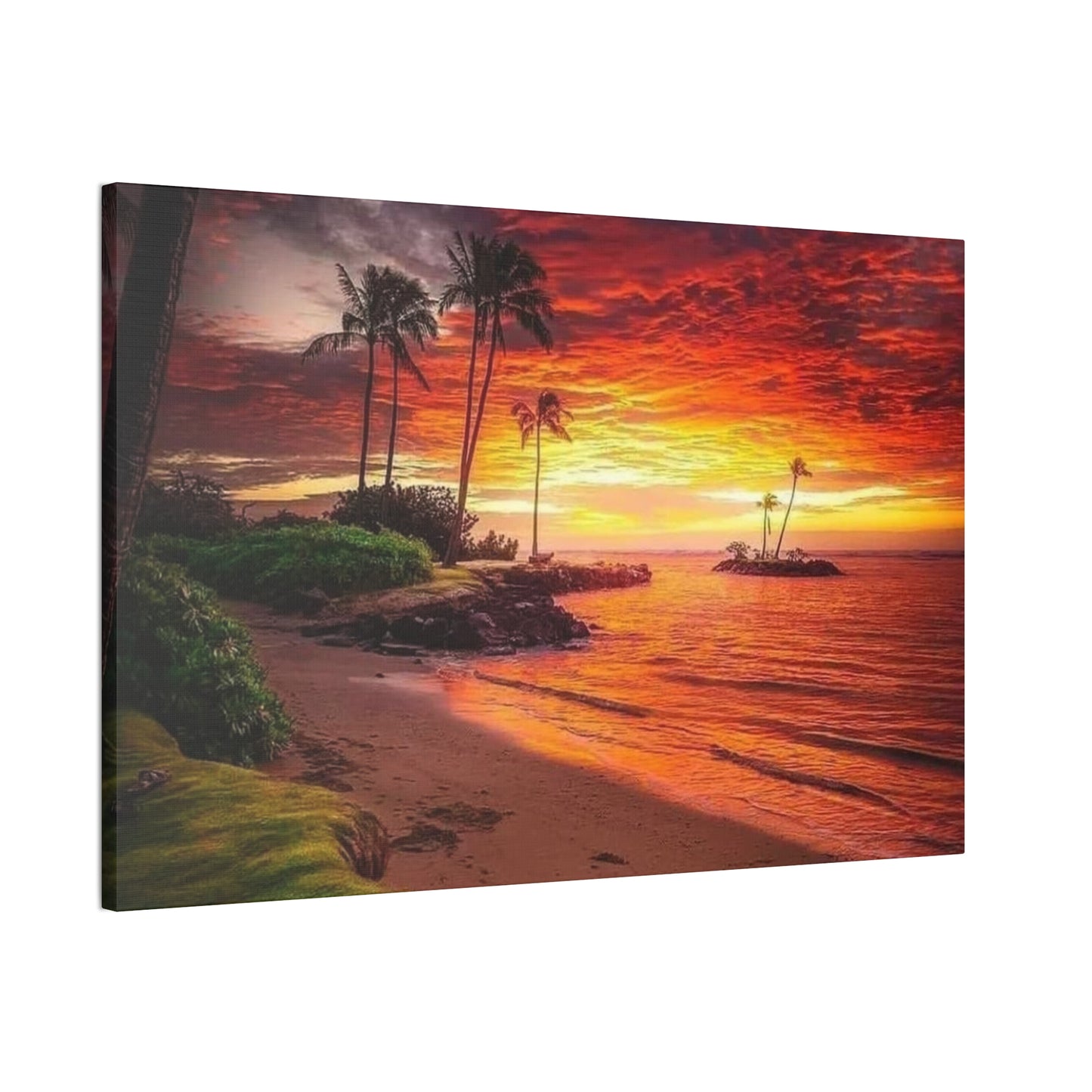 Sunset Island - Canvas Stretched, 0.75"
