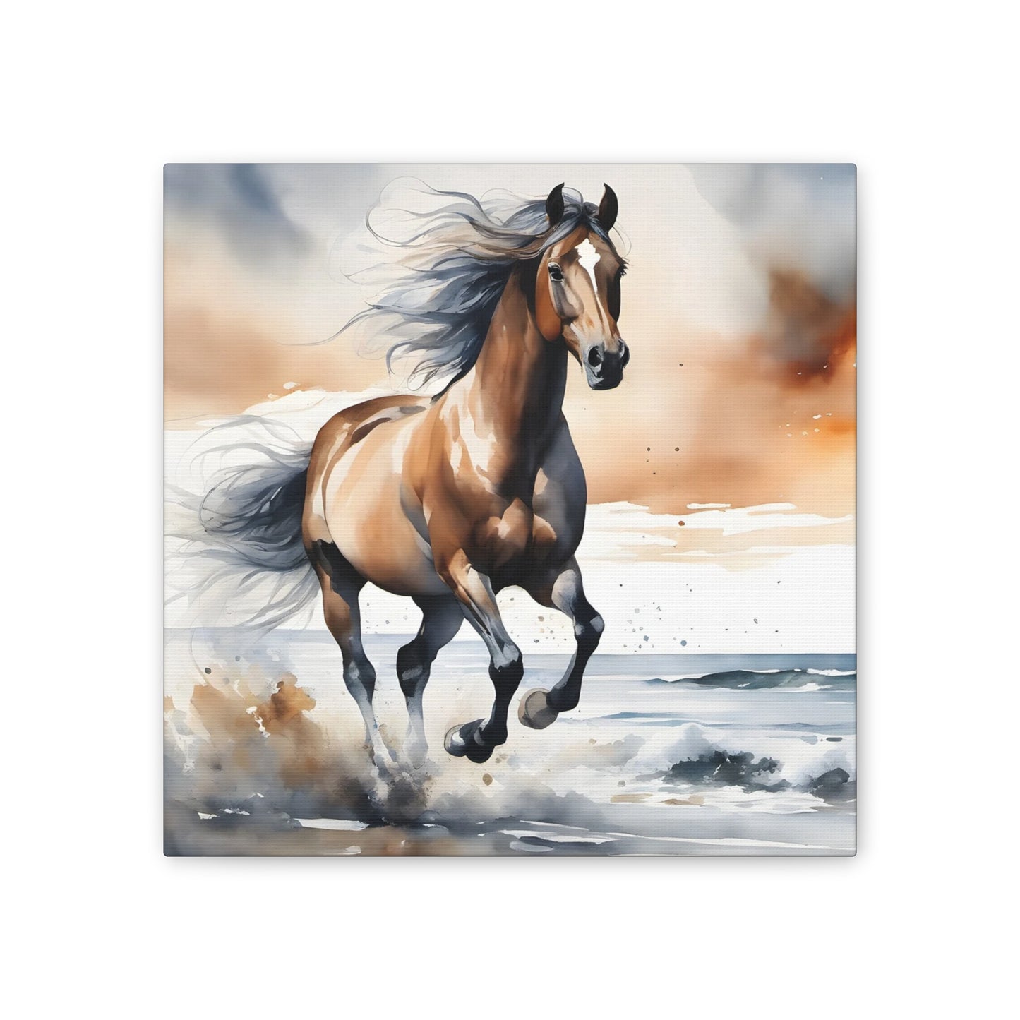 Ab - Beautiful Horse - Canvas Stretched, 0.75"