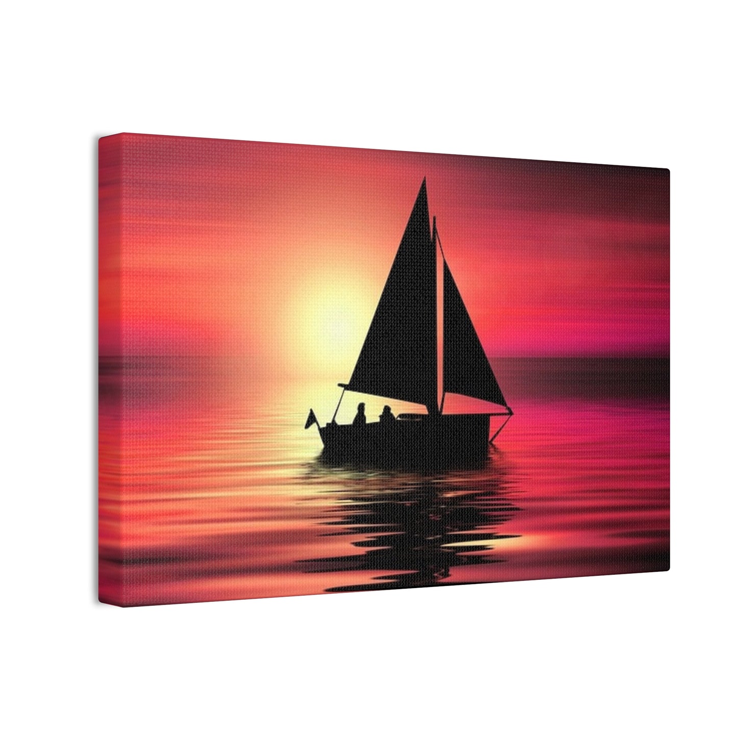 Sailing at Sunset - Canvas Stretched, 0.75"