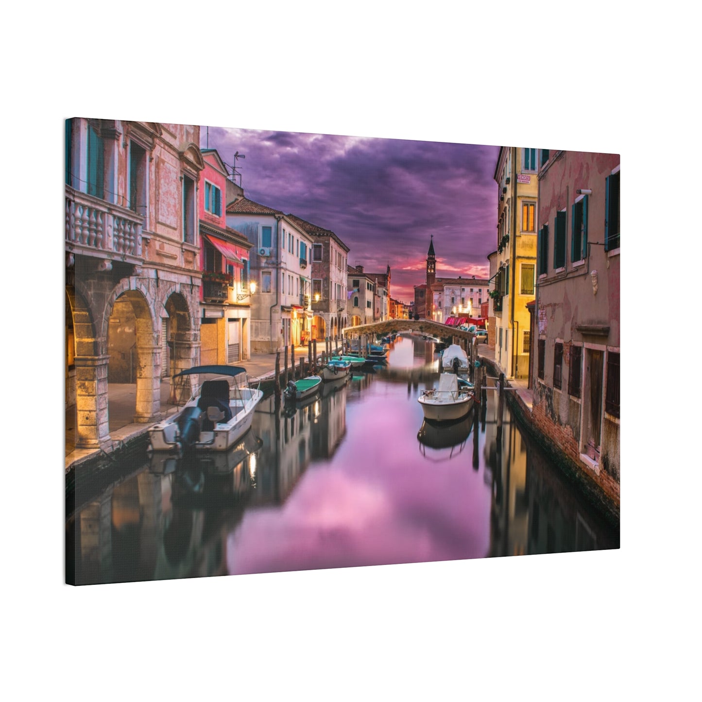 Venice Canal - Canvas Stretched, 0.75"