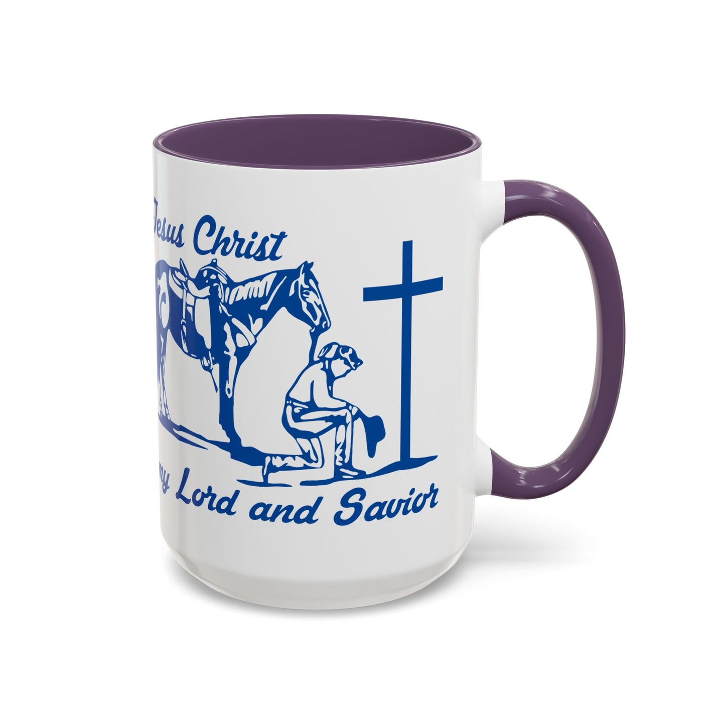 Lord and Savior - Accent Coffee Mug (11, 15oz) - Easter - Mother's Day - Father's Day