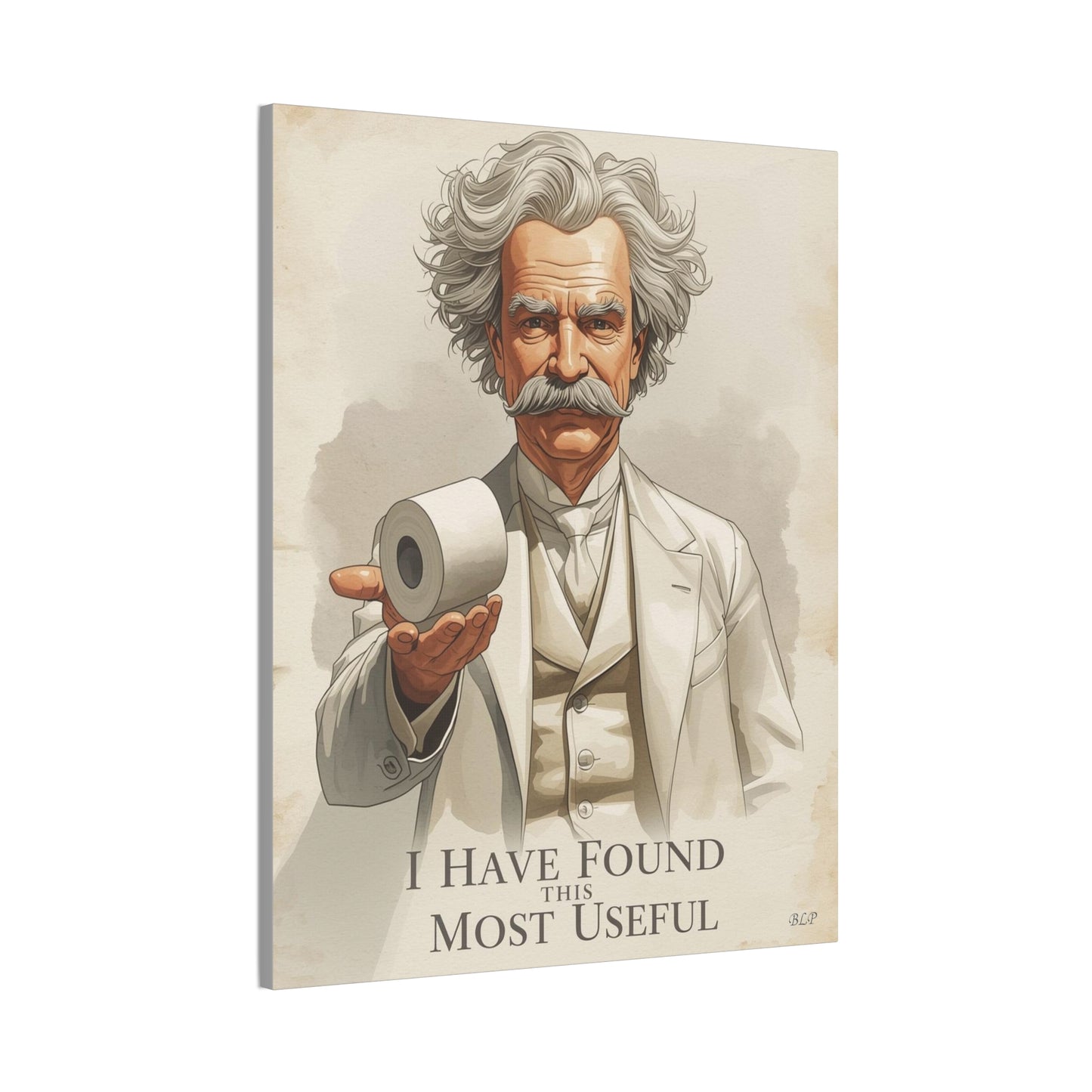 Twain - Canvas Stretched, 0.75" - 2026 Wall Art - Bathroom Humor