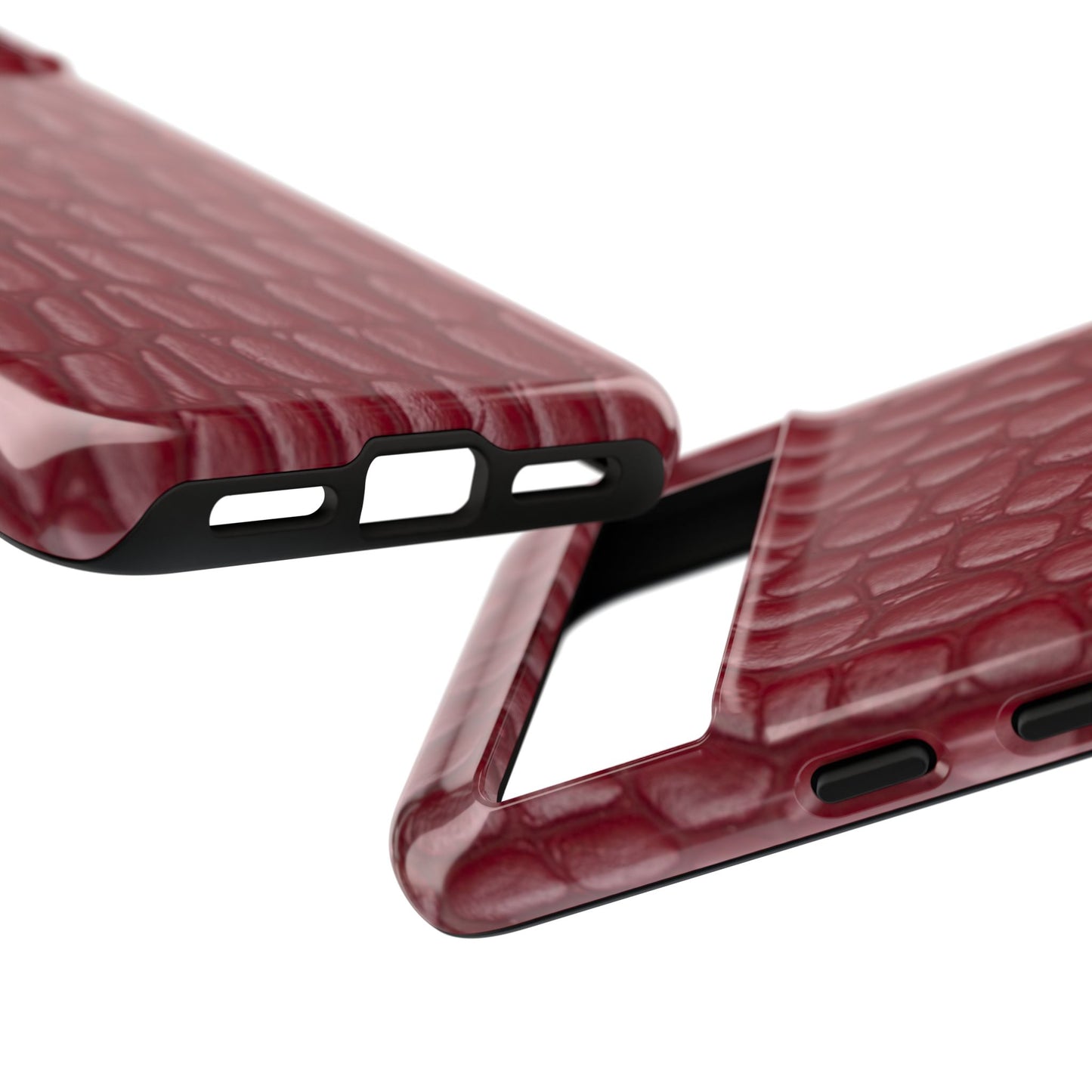 Red Leather - Tough Cases - Whimsical Phone Cases