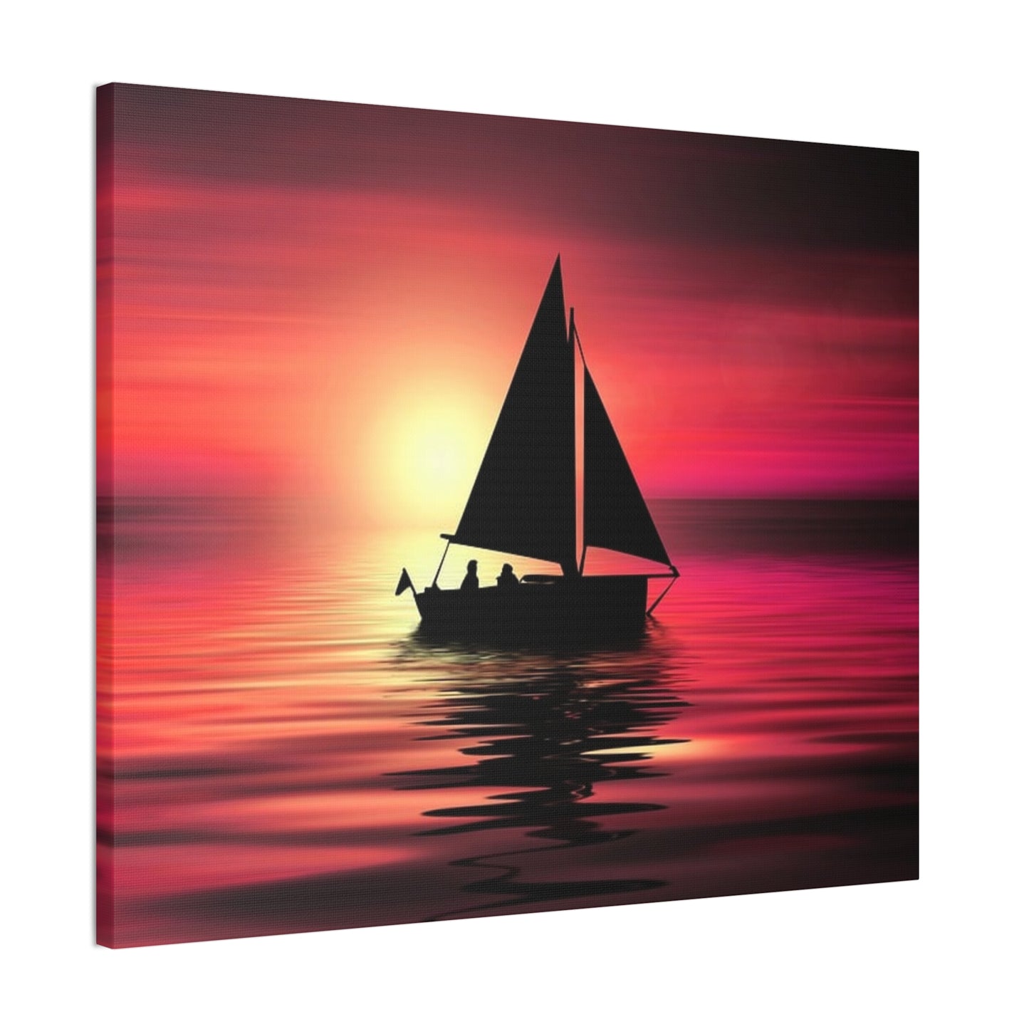 Sailing at Sunset - Canvas Stretched, 0.75"