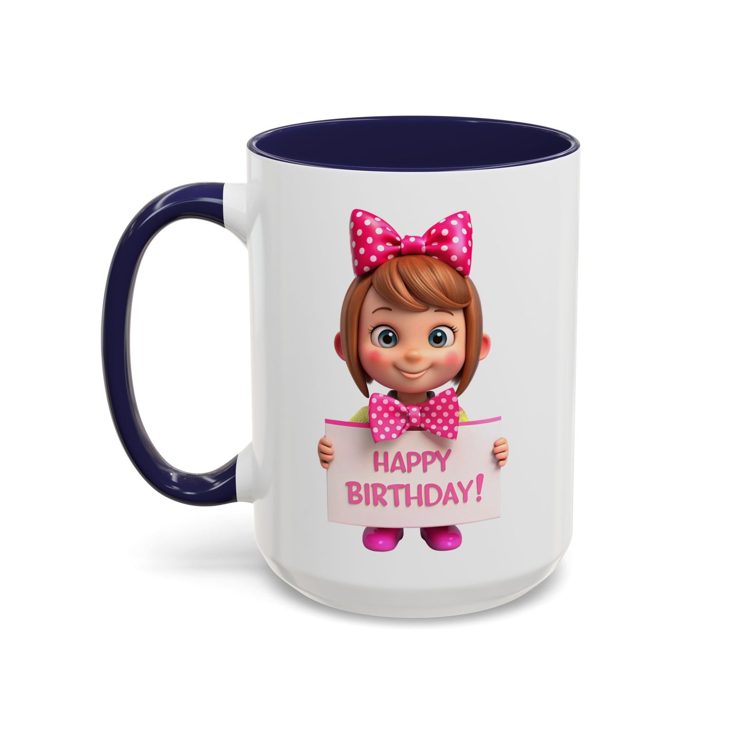 Happy Birthday - Accent Coffee Mug (11, 15oz)