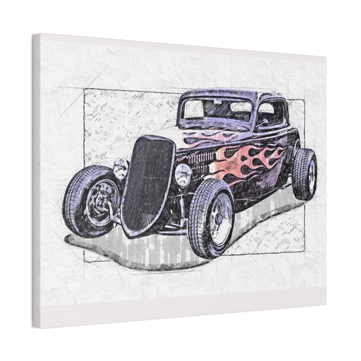 Hot Rod 1 - Canvas Stretched, 0.75" - Father's Day
