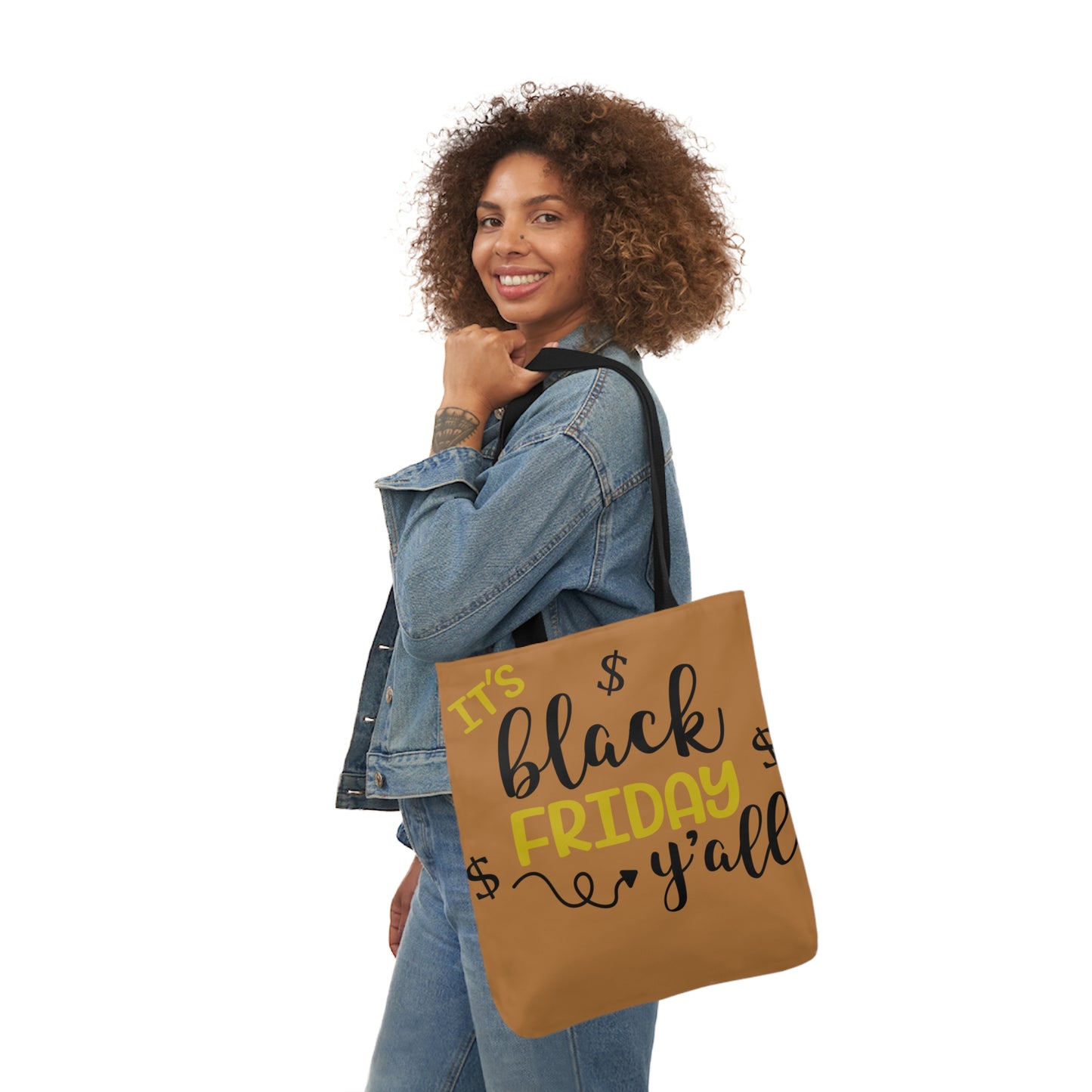 It's Black Friday - Canvas Tote Bag, 5-Color Straps