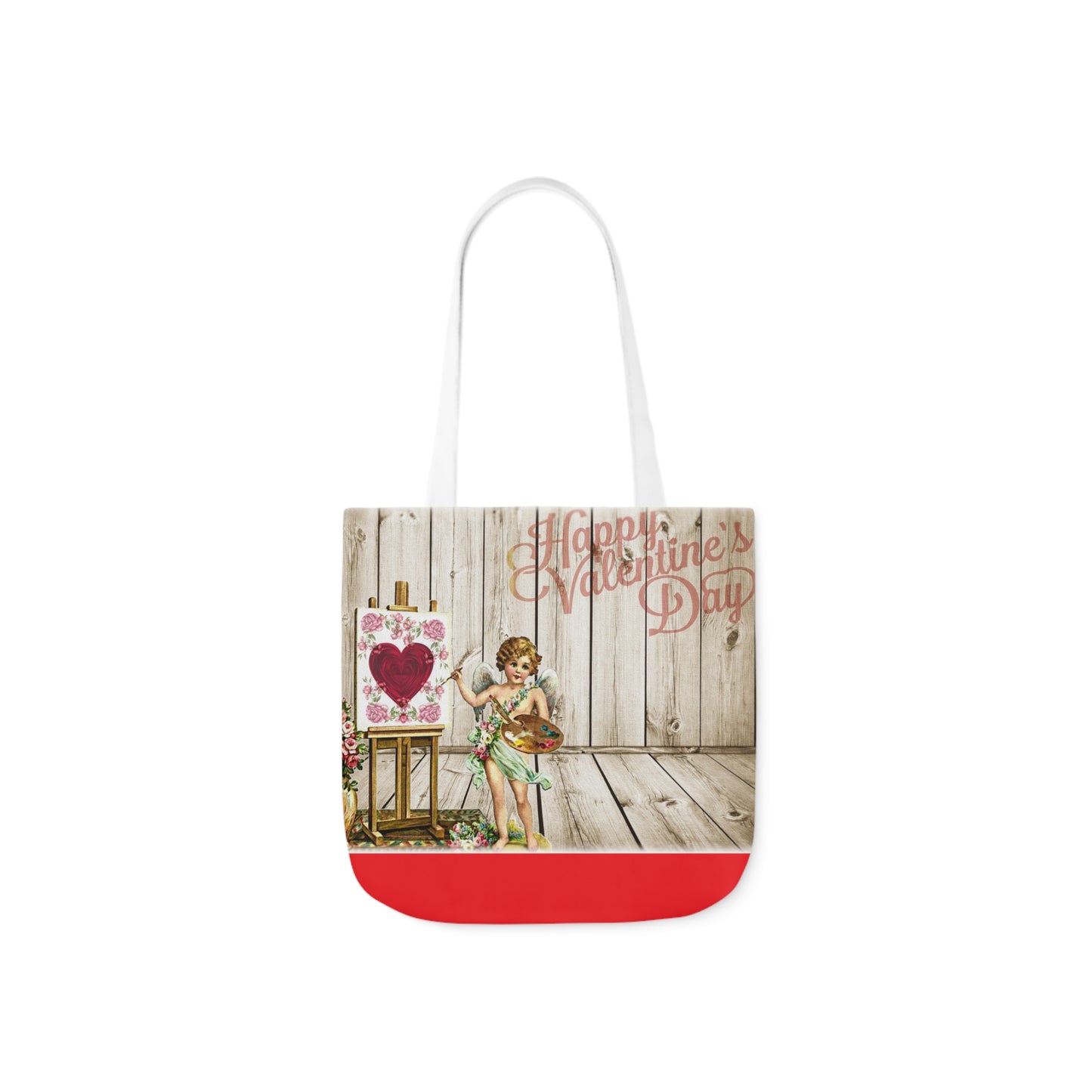 Valentines - Canvas Tote Bag, 5-Color Straps