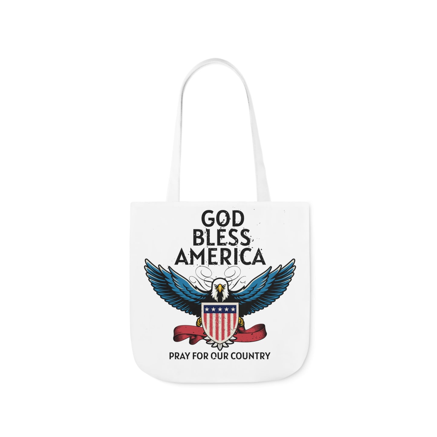 God Bless - Canvas Tote Bag, 5-Color Straps Mother's Day - Father's Day