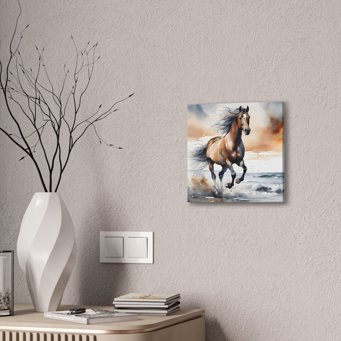 Ab - Beautiful Horse - Canvas Stretched, 0.75"