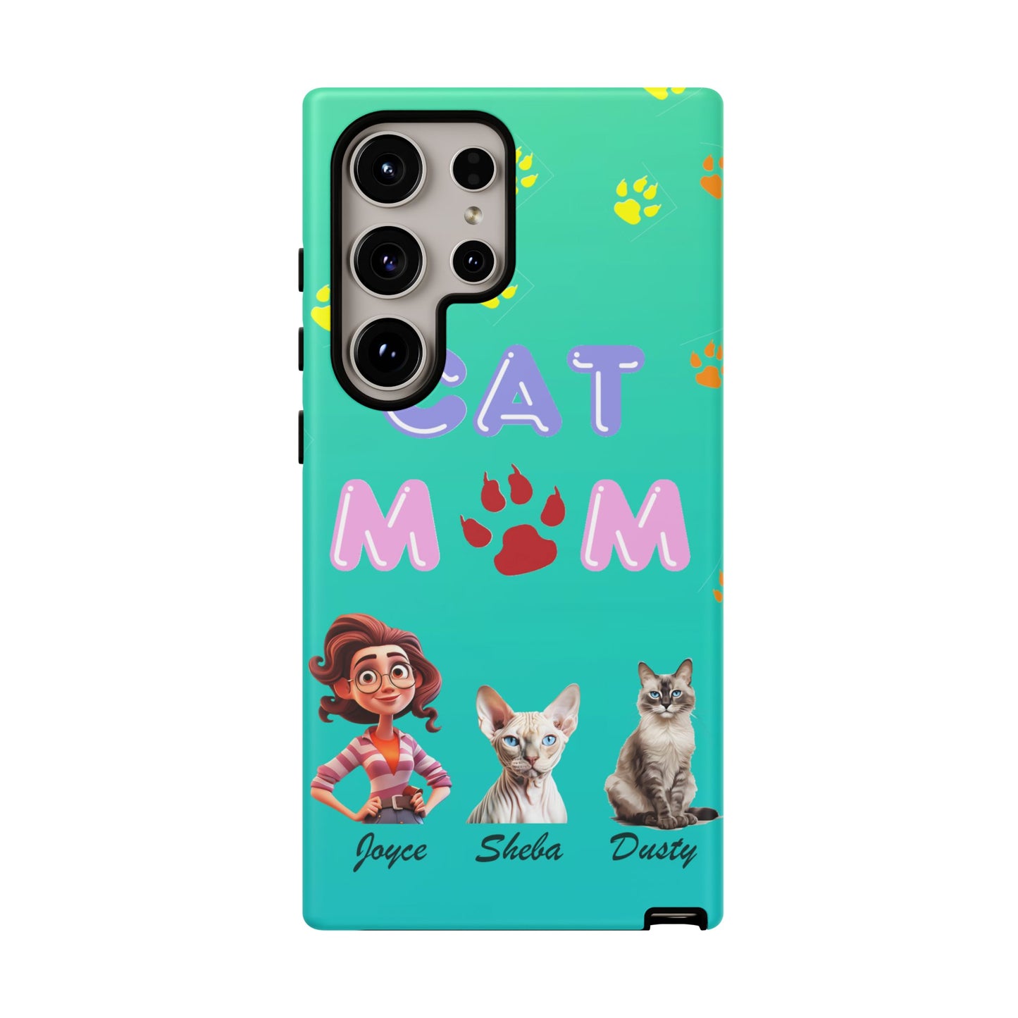 Cat Mom - Tough Cases - Mother's Day - Whimsical