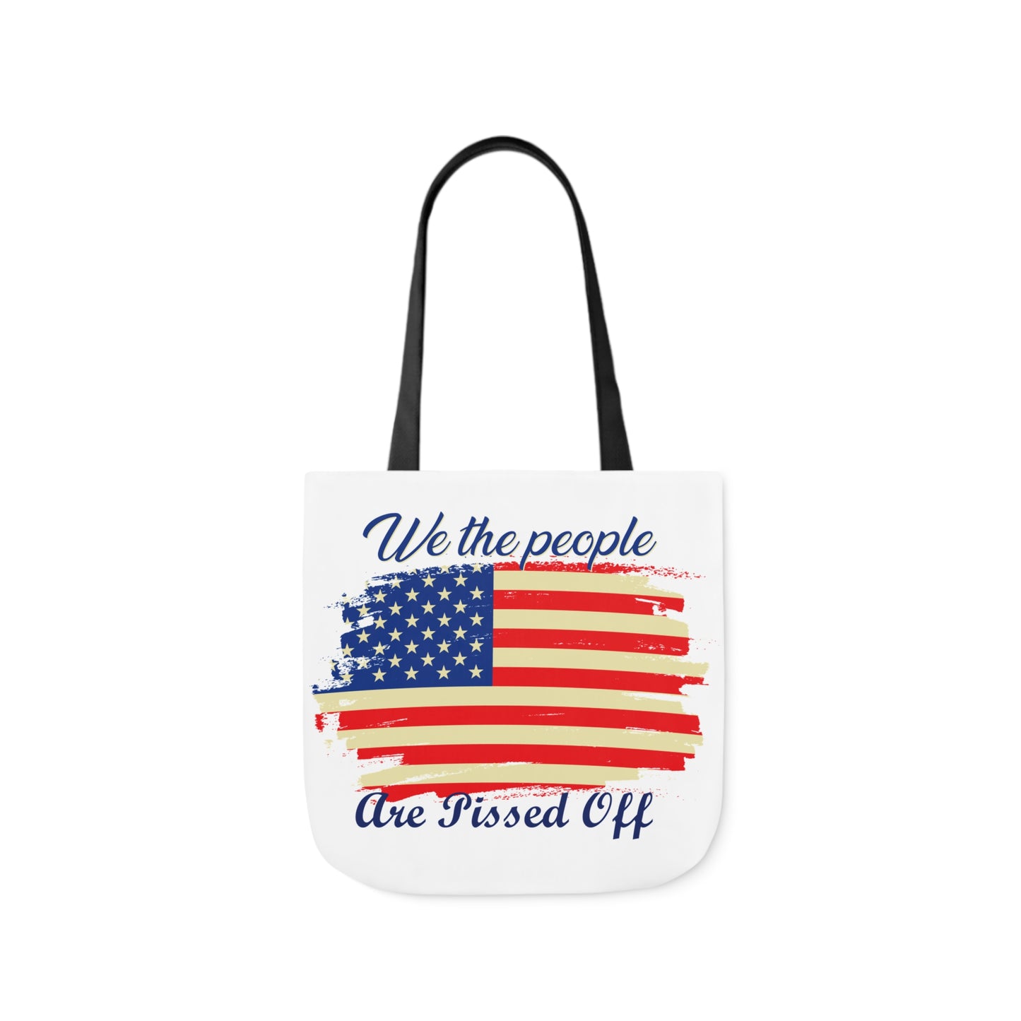 We the People - Canvas Tote Bag, 5-Color Straps - Veterans - Patriotic