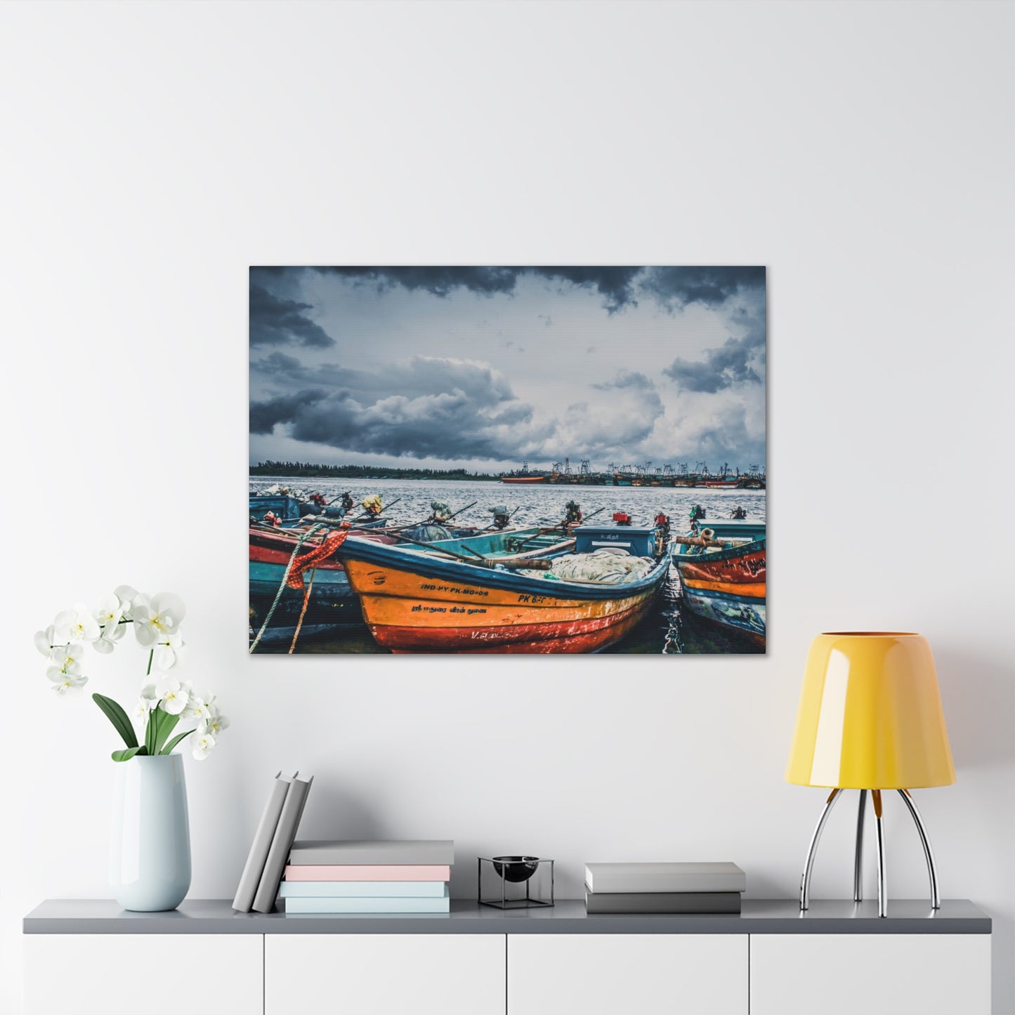 Boats - Canvas Stretched, 0.75"