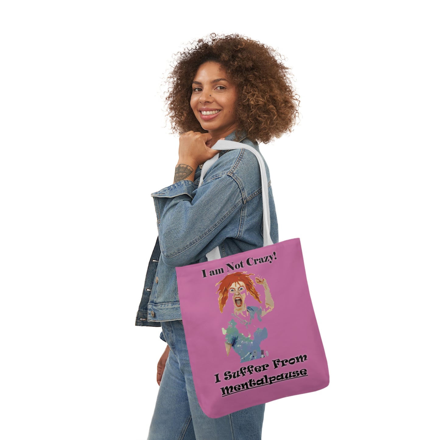 I am not Crazy - Canvas Tote Bag, 5-Color Straps