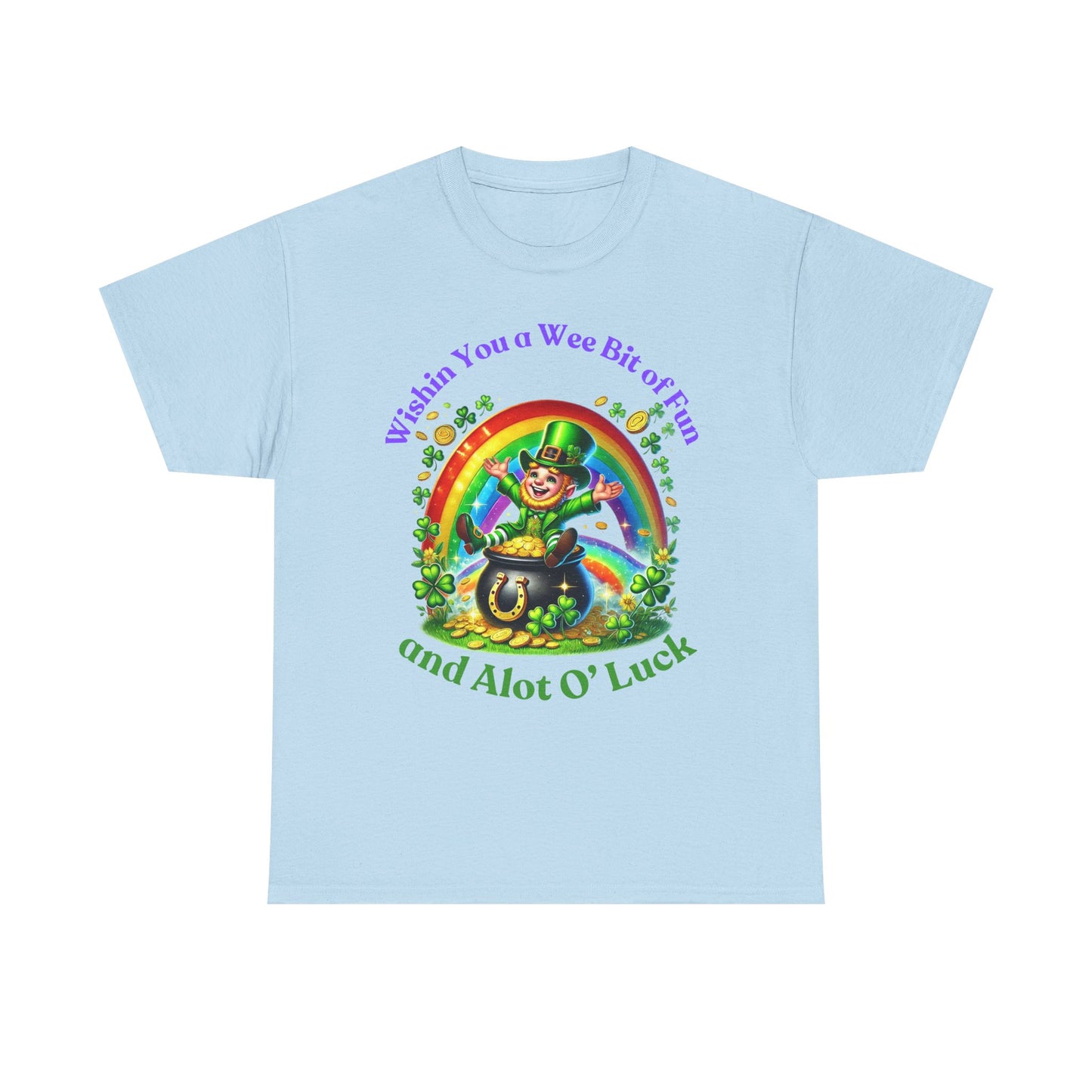 Wee Bit of Luck - Unisex Heavy Cotton Tee - St. Patrick's Day