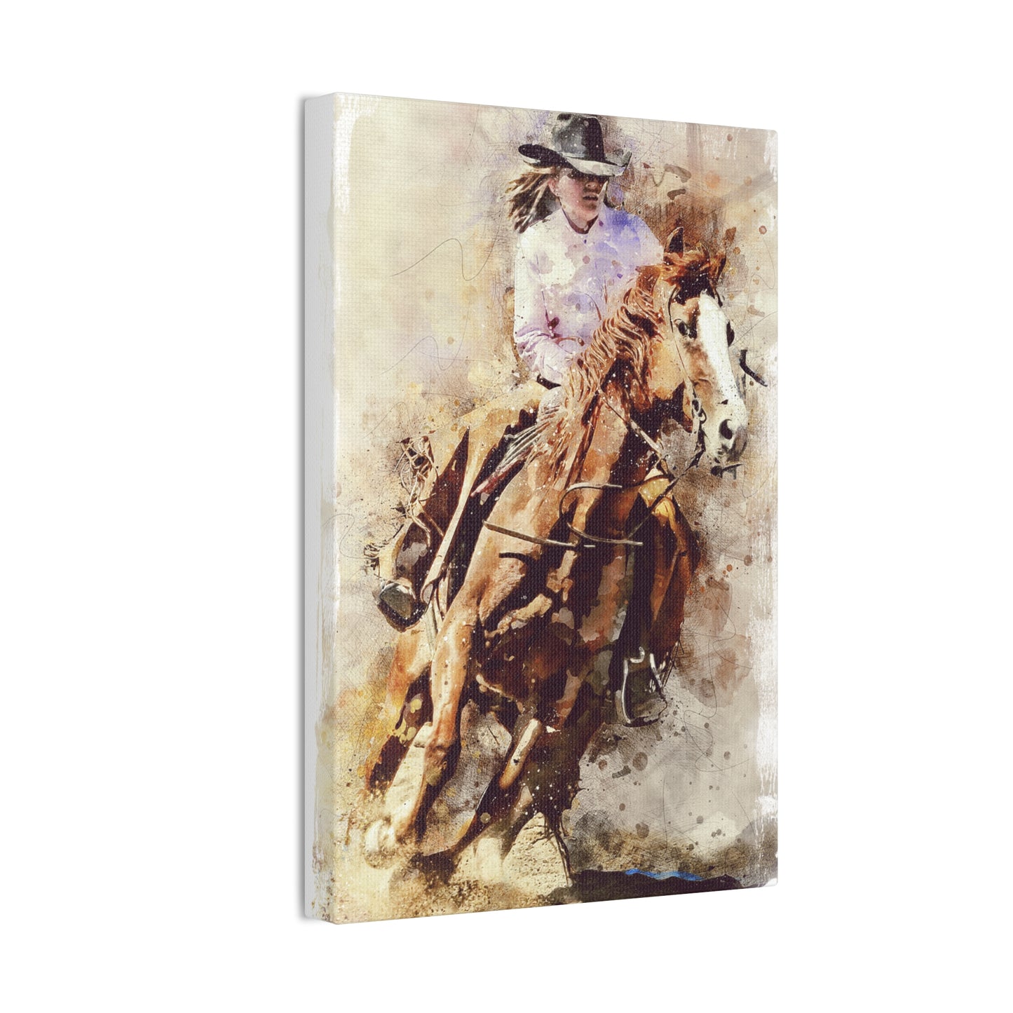 Barrel Racer - Canvas Stretched, 0.75" - Mother's Day