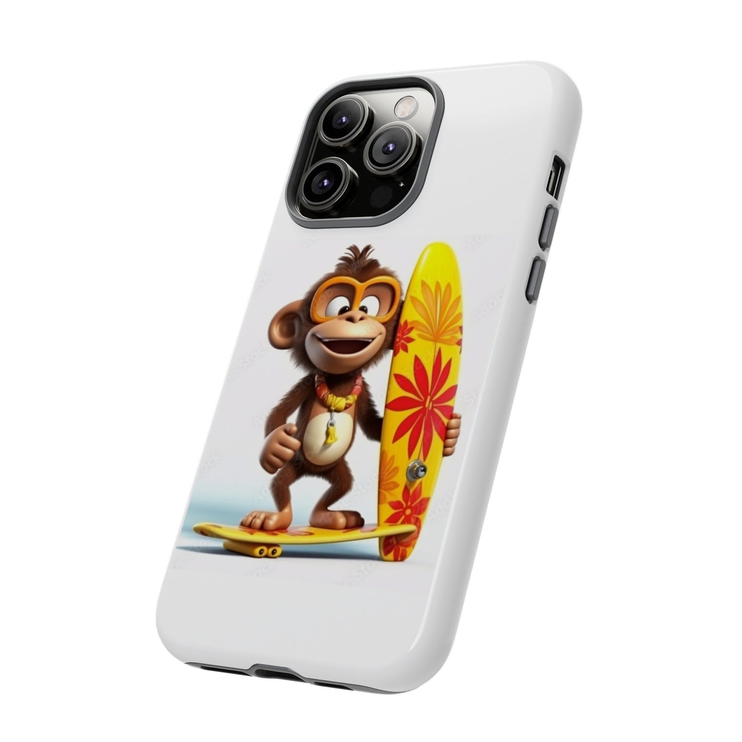 Surfer Monkey -Tough Whimsical Phone Cases