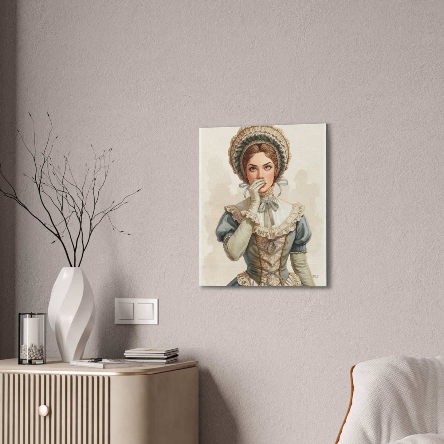 Victorian Woman - Canvas Stretched, 0.75" - 2026 Wall Art - Bathroom Humor