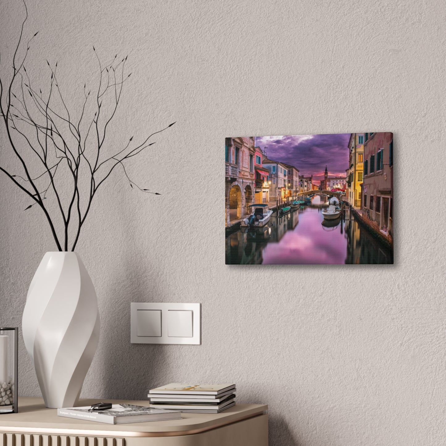 Venice Canal - Canvas Stretched, 0.75"