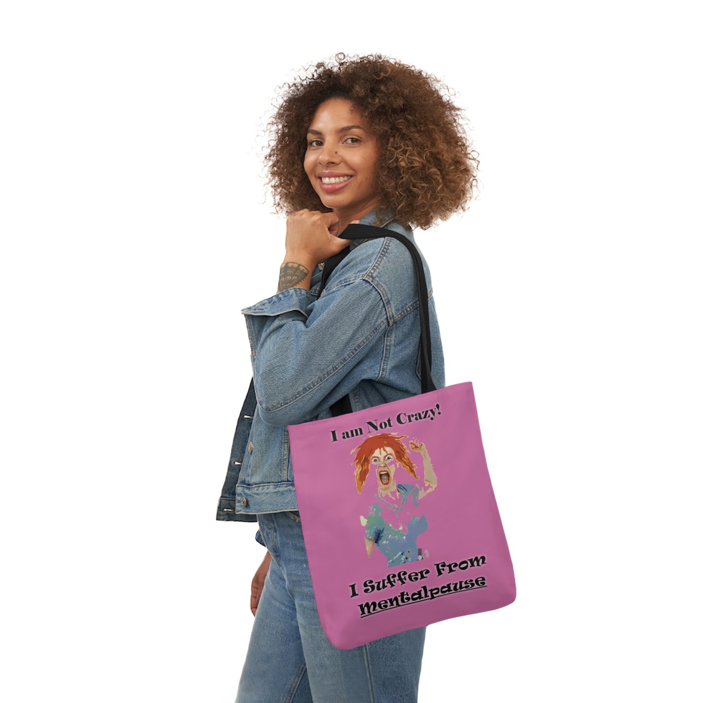 I am not Crazy - Canvas Tote Bag, 5-Color Straps